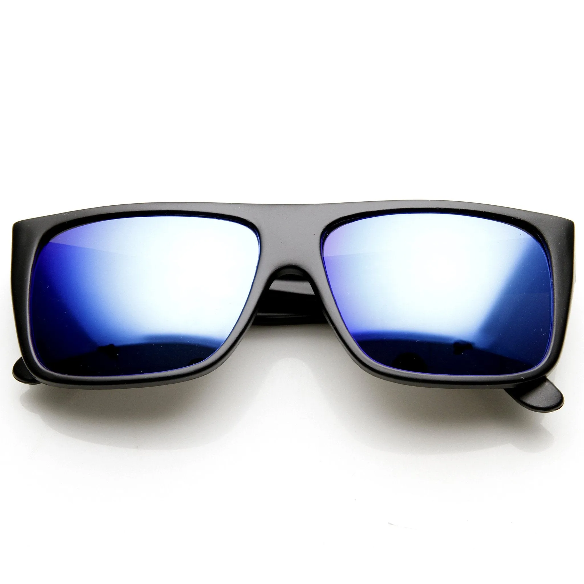Retro Flat Top Street Wear Flash Mirror Lens Sunglasses 9452 sold by ZeroUV