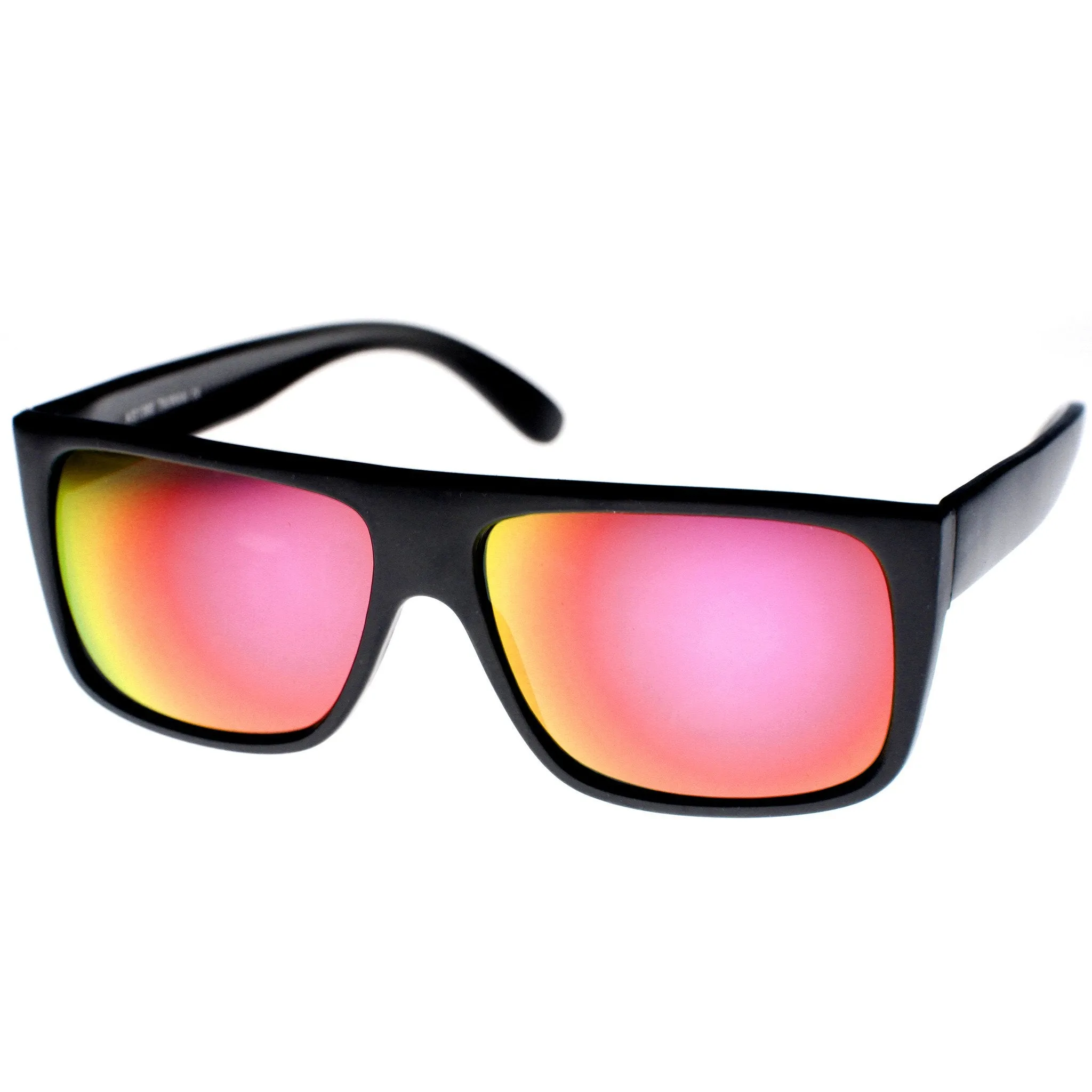 Retro Flat Top Street Wear Flash Mirror Lens Sunglasses 9452 sold by ZeroUV product image thumbnail 5