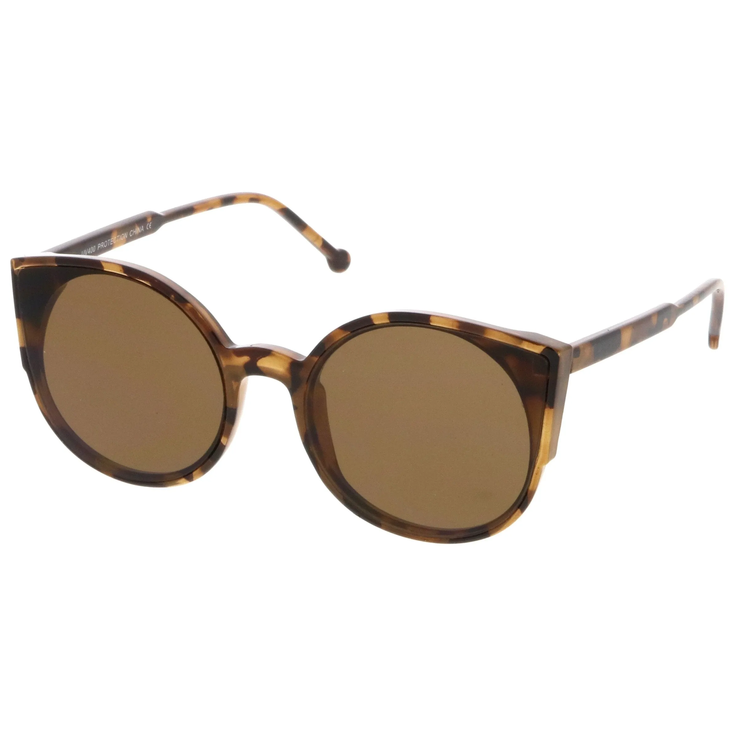 Retro Modern Slim Profile Flat Lens Cat Eye Sunglasses A941 sold by ZeroUV product image thumbnail 2
