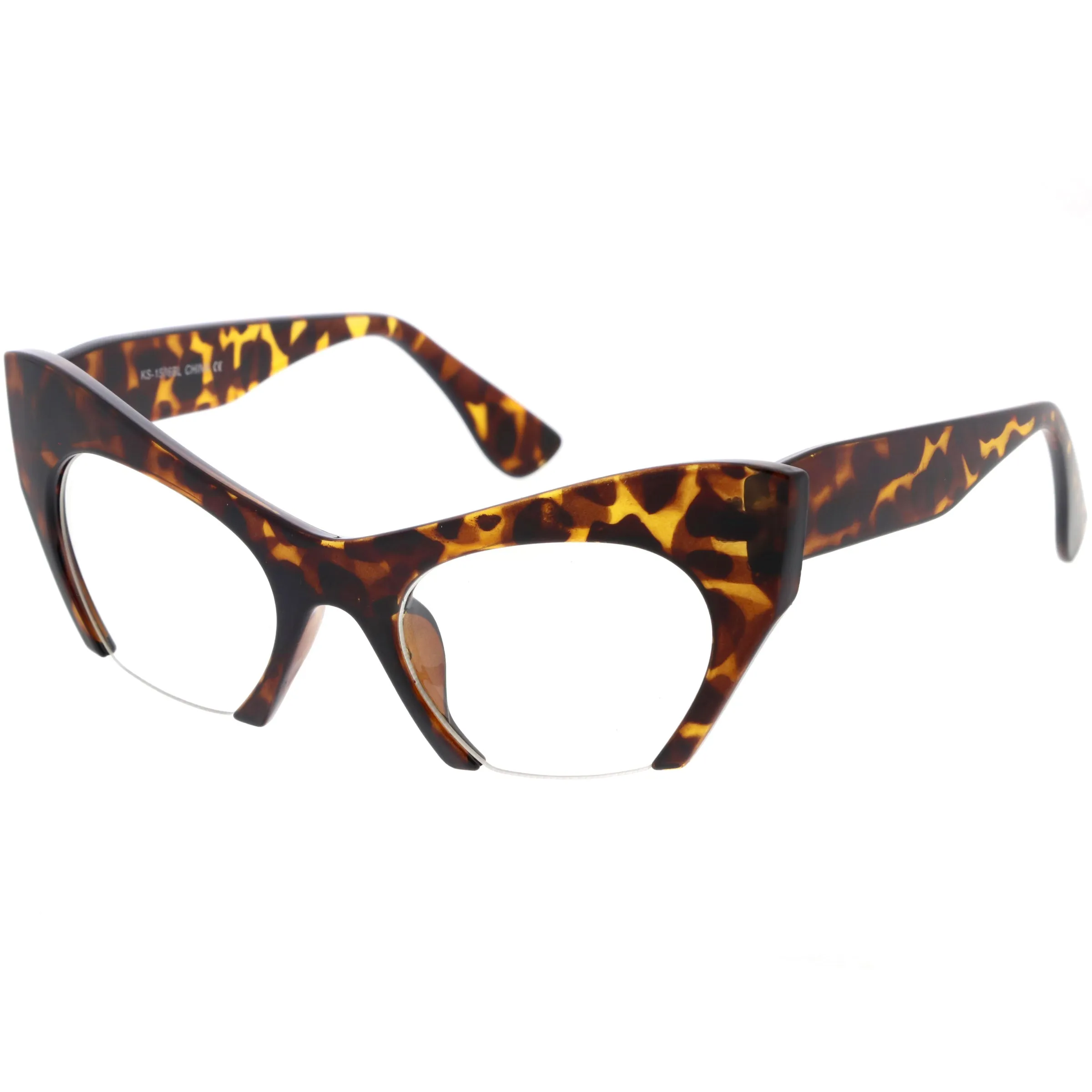 Modern Cat Eye Buttom Cut Blue Light Glasses D286 sold by ZeroUV product image thumbnail 5