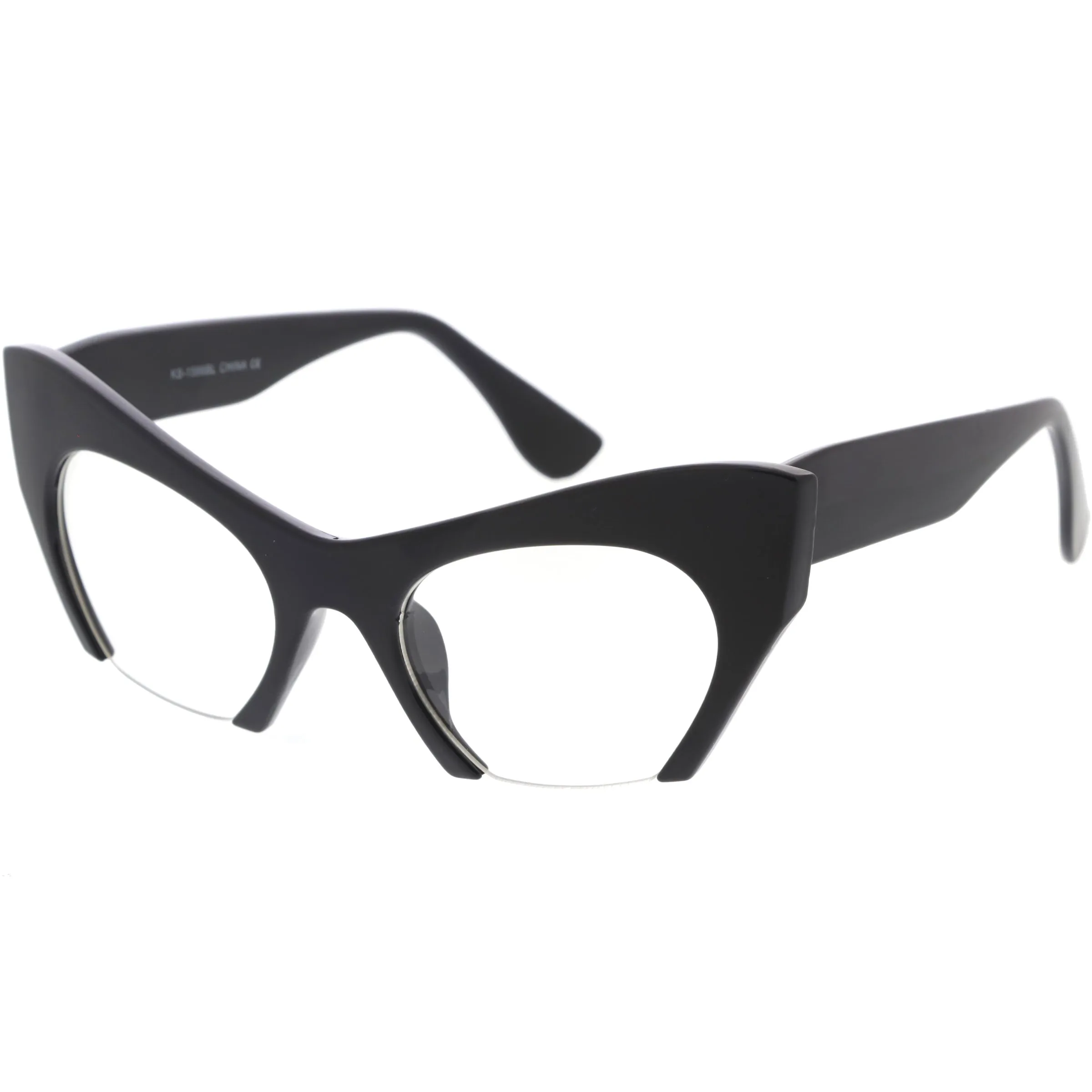 Modern Cat Eye Buttom Cut Blue Light Glasses D286 sold by ZeroUV product image thumbnail 2