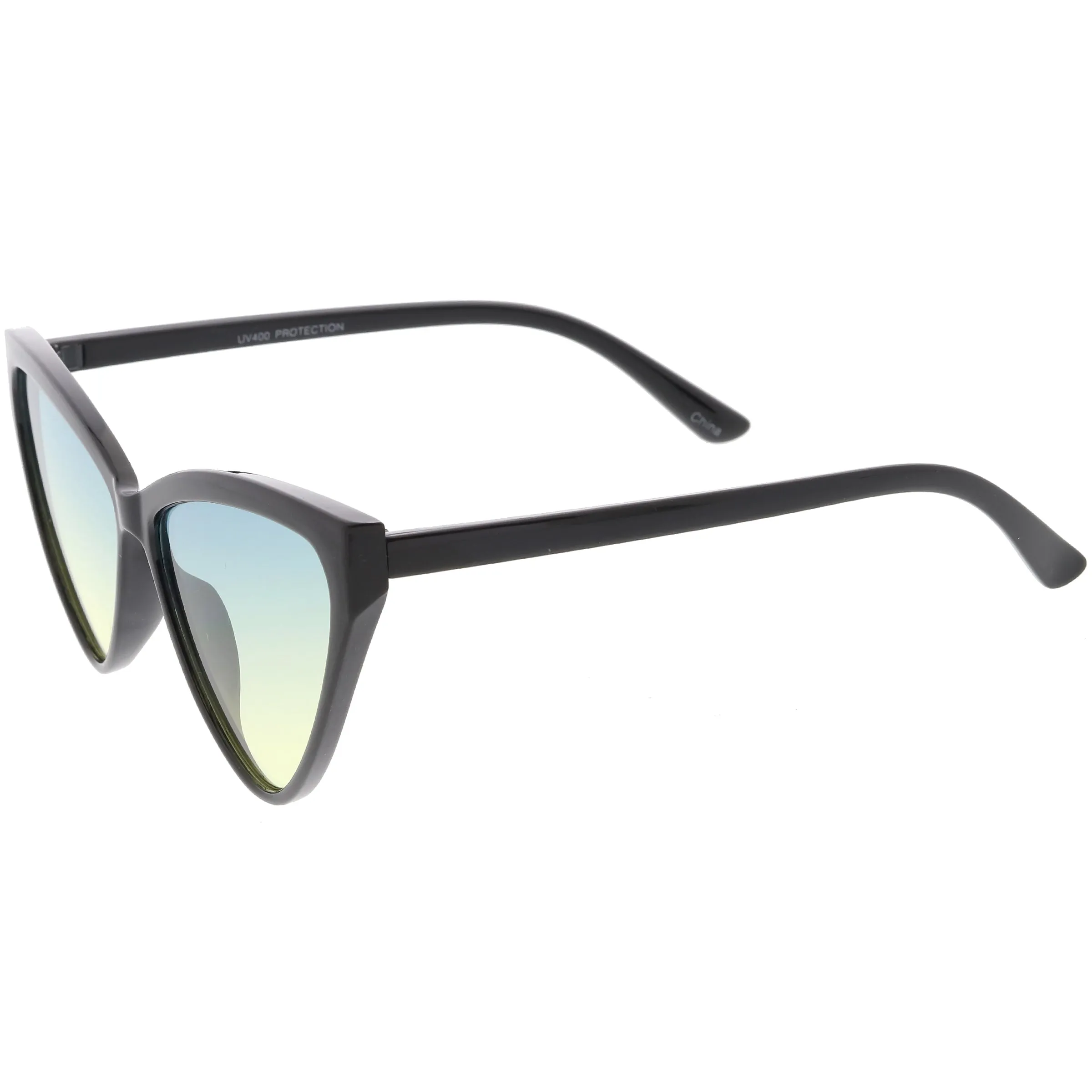 Women's Oversize High Tipped Color Tone Cat Eye Sunglasses C739 sold by ZeroUV product image thumbnail 3