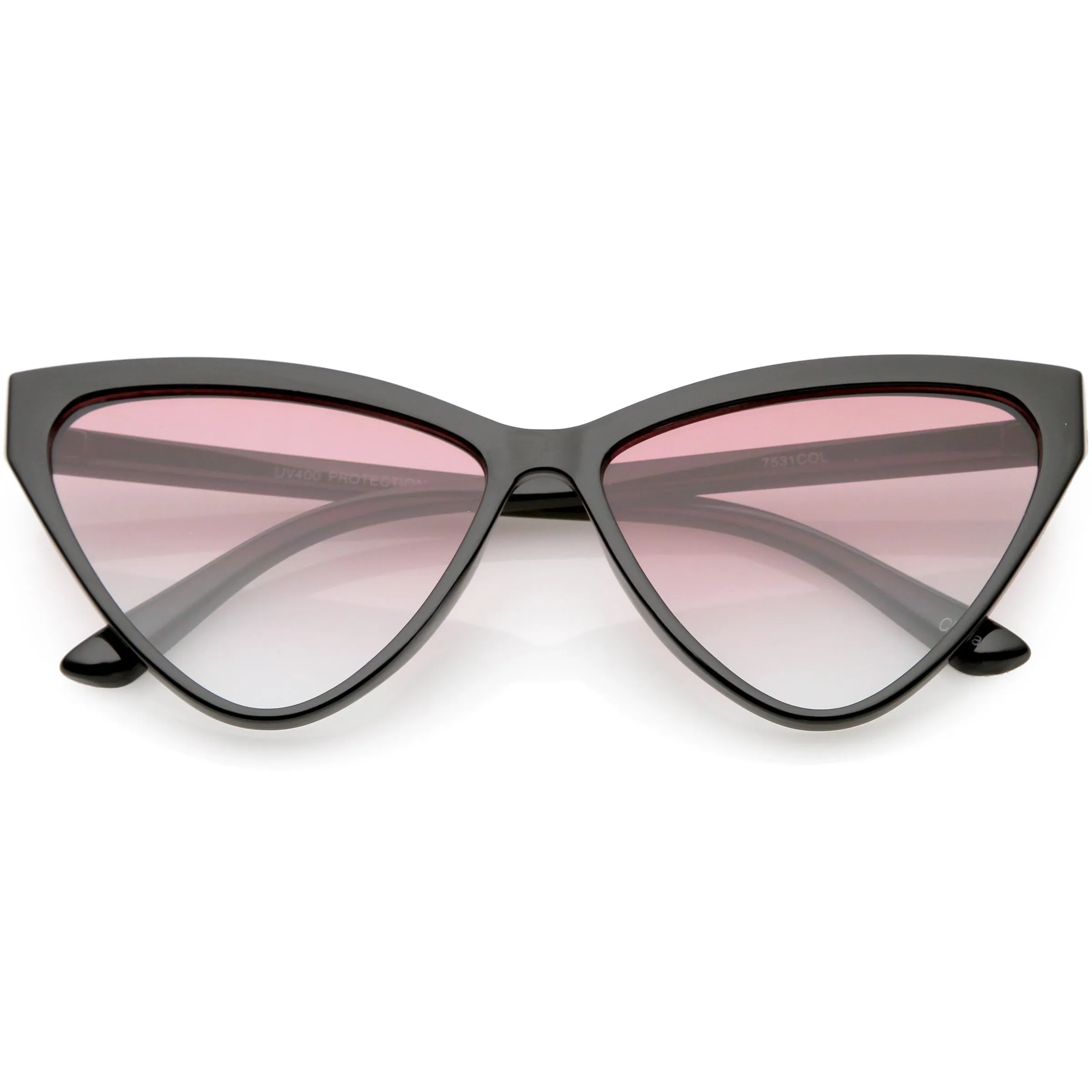 Women's Oversize High Tipped Color Tone Cat Eye Sunglasses C739 sold by ZeroUV product image thumbnail 5