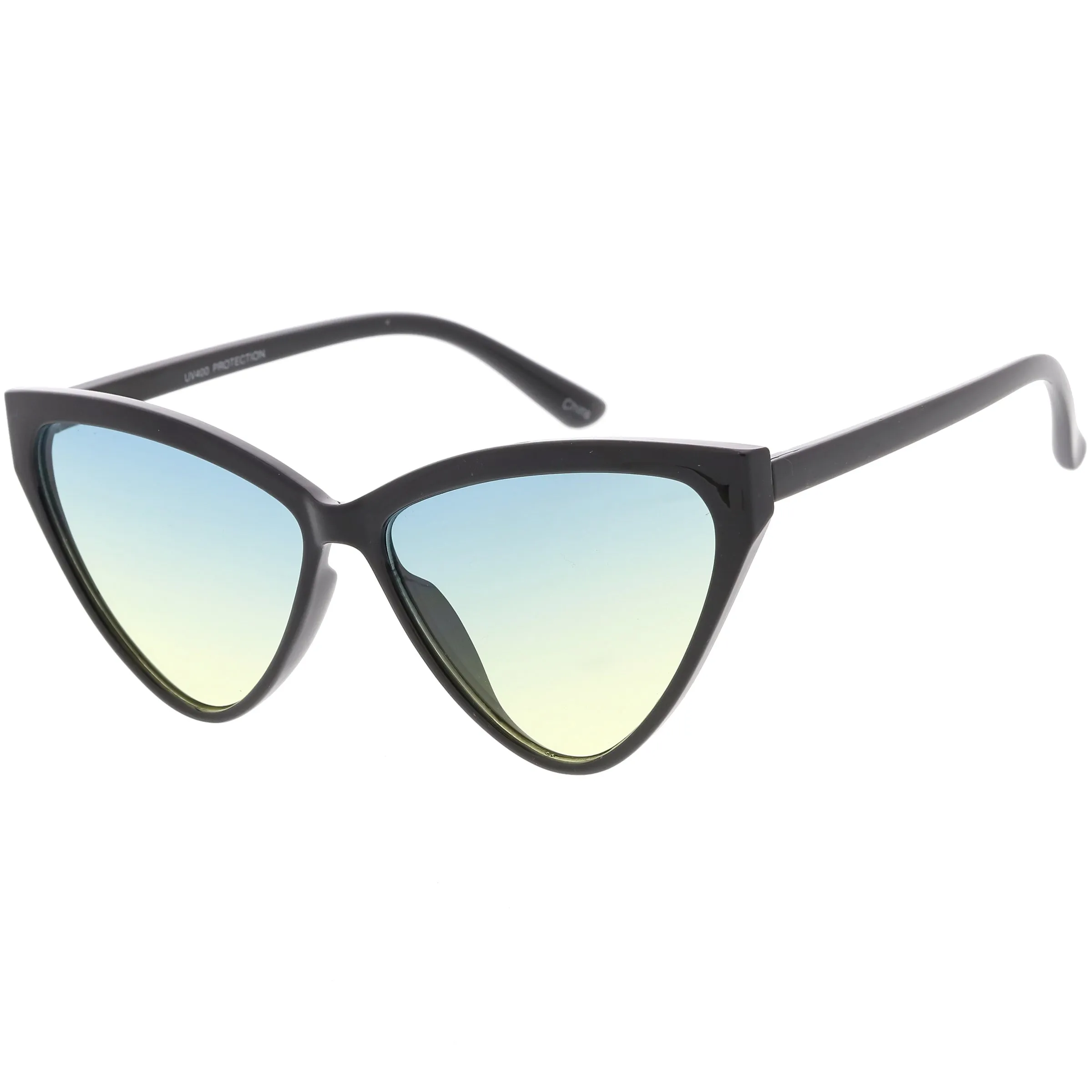 Women's Oversize High Tipped Color Tone Cat Eye Sunglasses C739 sold by ZeroUV product image thumbnail 2