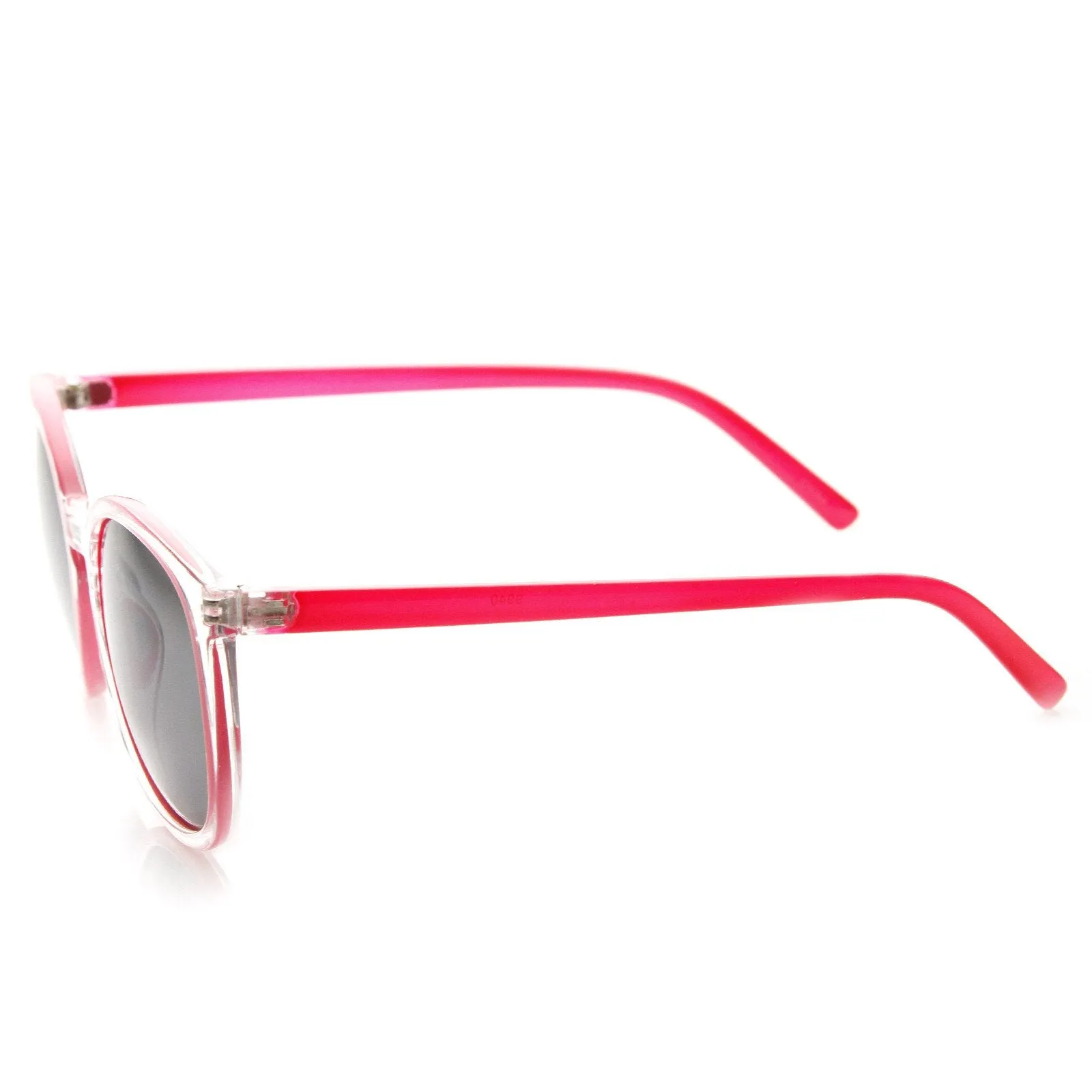 Retro Hipster Two Tone P3 Colorful Round Frosted Sunglasses 8990 sold by ZeroUV product image thumbnail 3