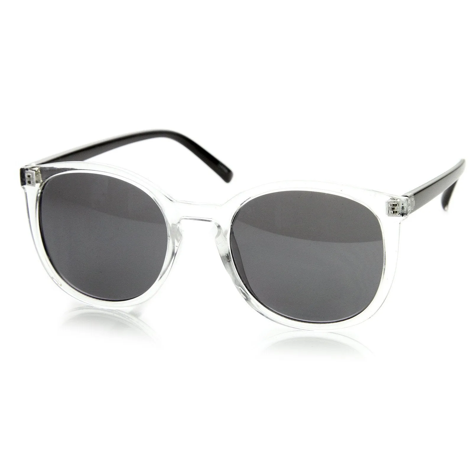 Retro Hipster Two Tone P3 Colorful Round Frosted Sunglasses 8990 sold by ZeroUV product image thumbnail 4