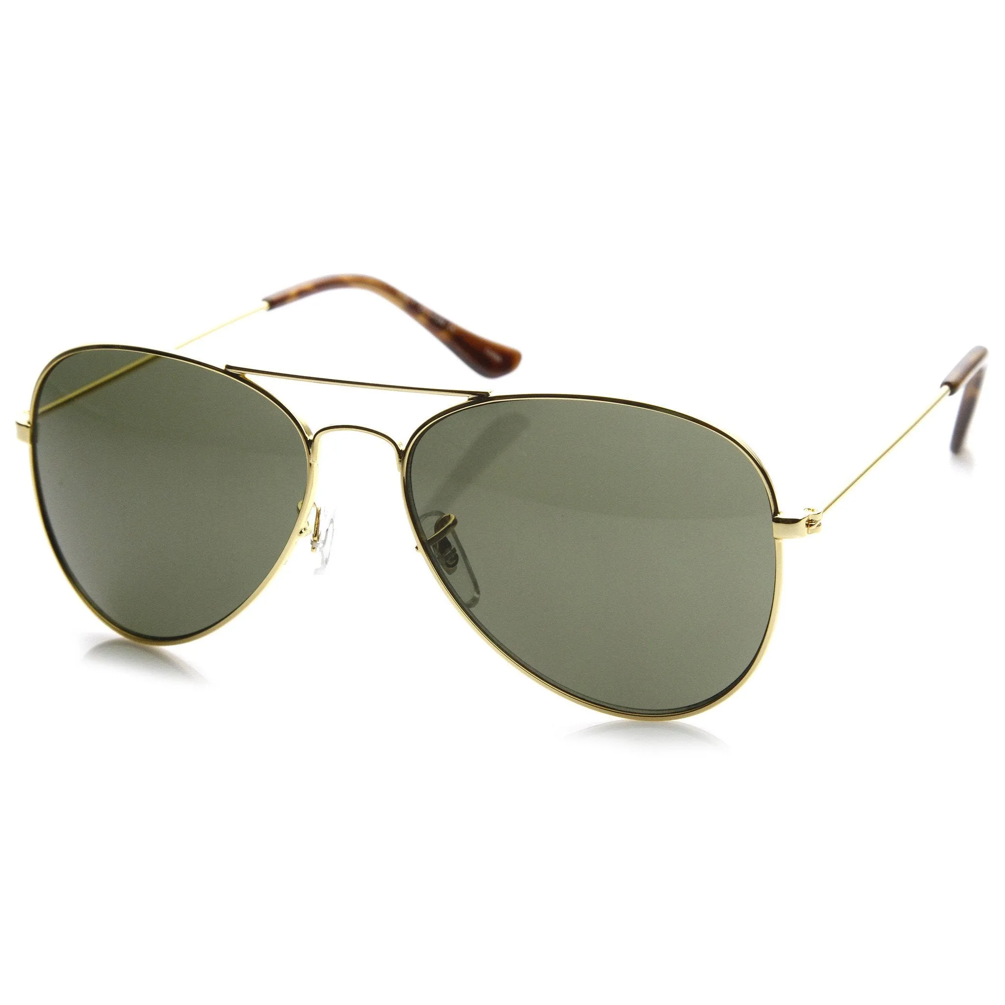 Original Classic Metal Military Aviator Sunglasses 1041 58mm sold by ZeroUV product image thumbnail 2