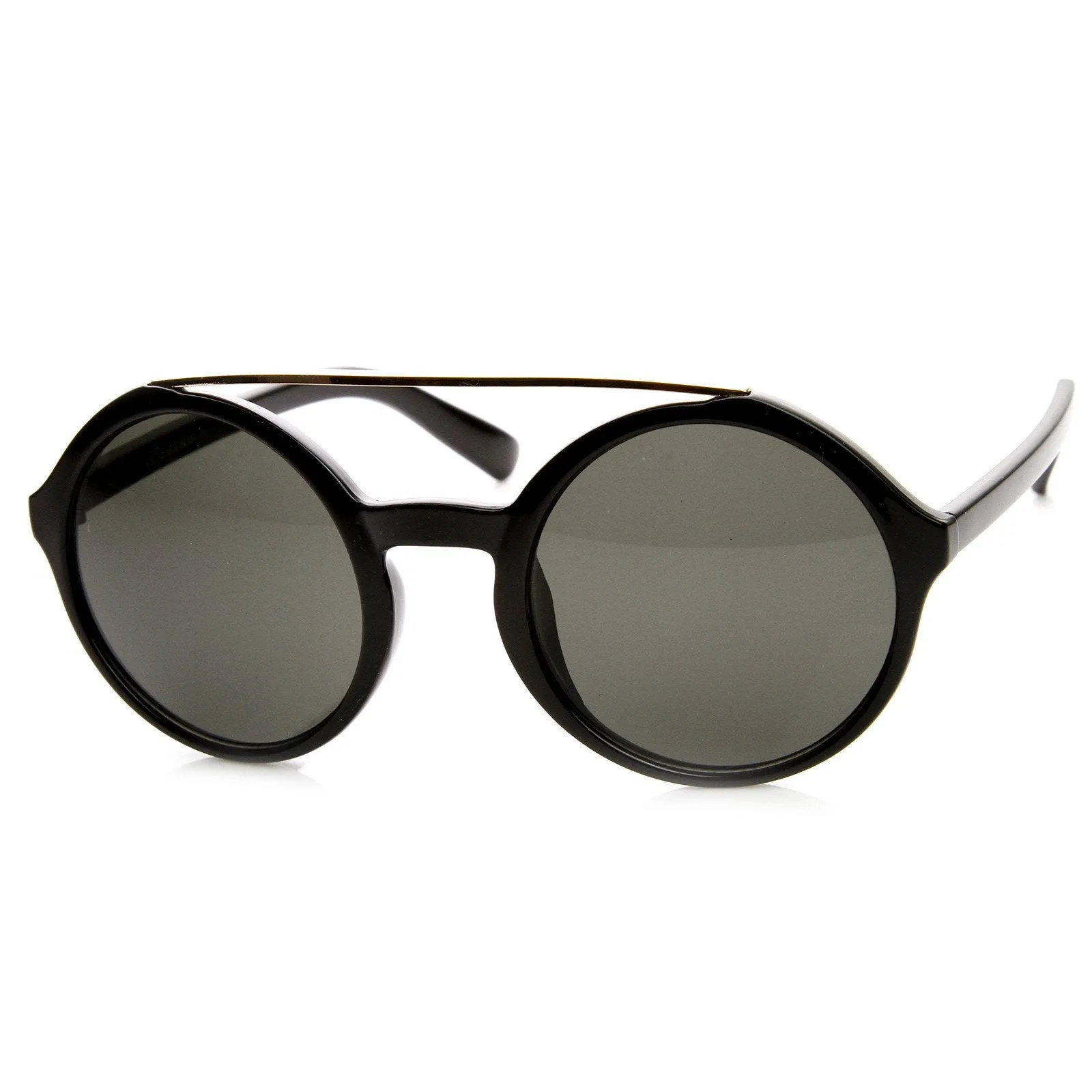 Retro Fashion Round Circle Steampunk Fashion Sunglasses 8935 sold by ZeroUV product image thumbnail 2