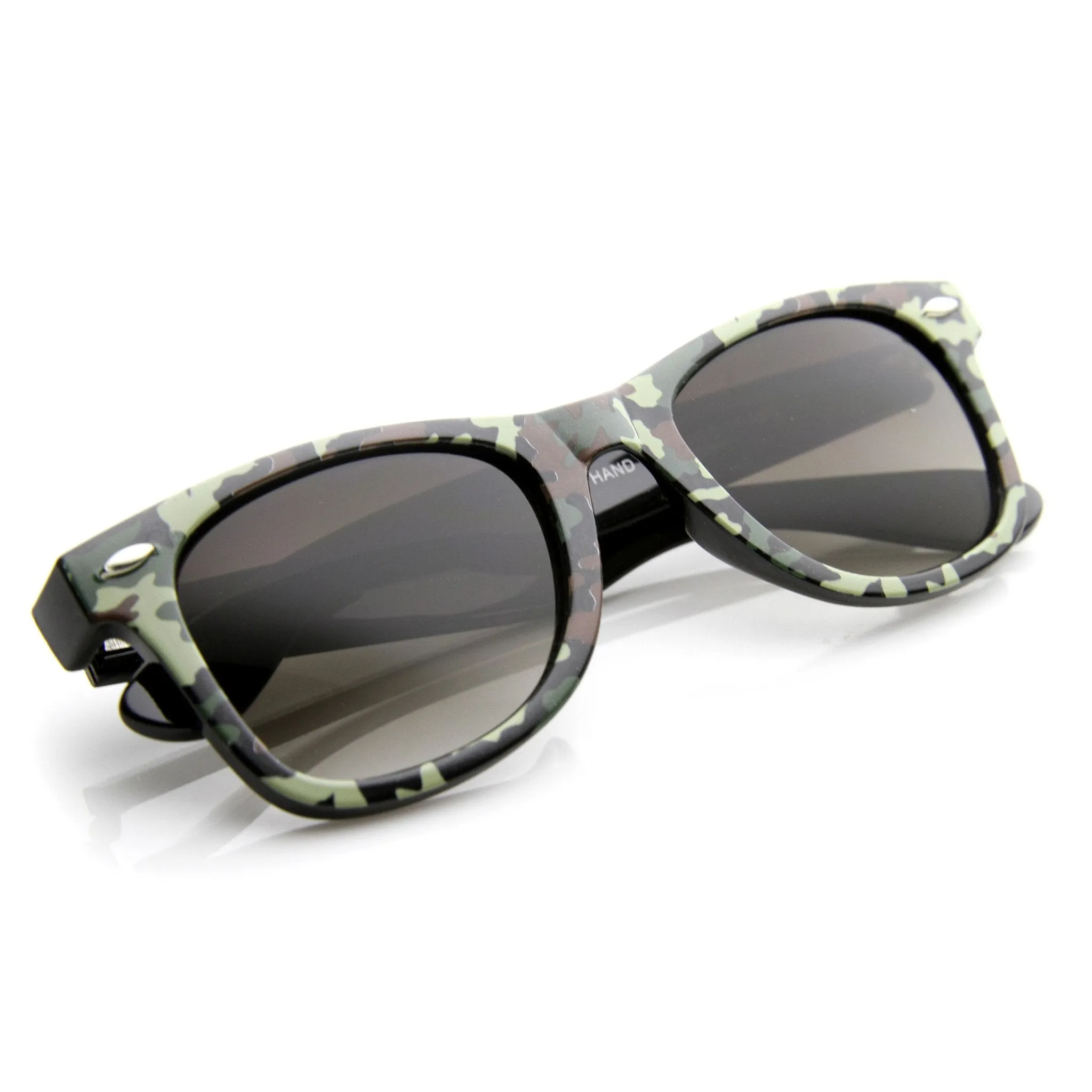 Outdoor Sports Camouflage Pattern Horned Rim Sunglasses 9624 sold by ZeroUV product image thumbnail 4