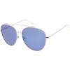 Oversize Retro Modern Mirrored Flat Lens Aviator Sunglasses C856 sold by ZeroUV