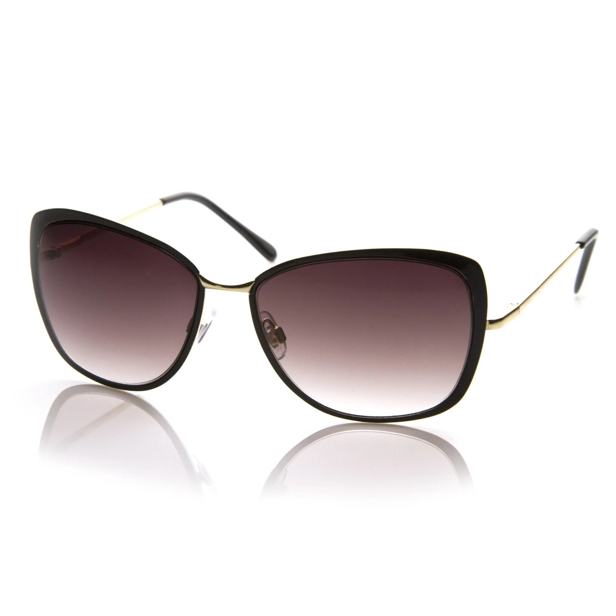 Elegant Oversize Square Fashion Cat Eye Metal Sunglasses 8697 sold by ZeroUV product image thumbnail 5
