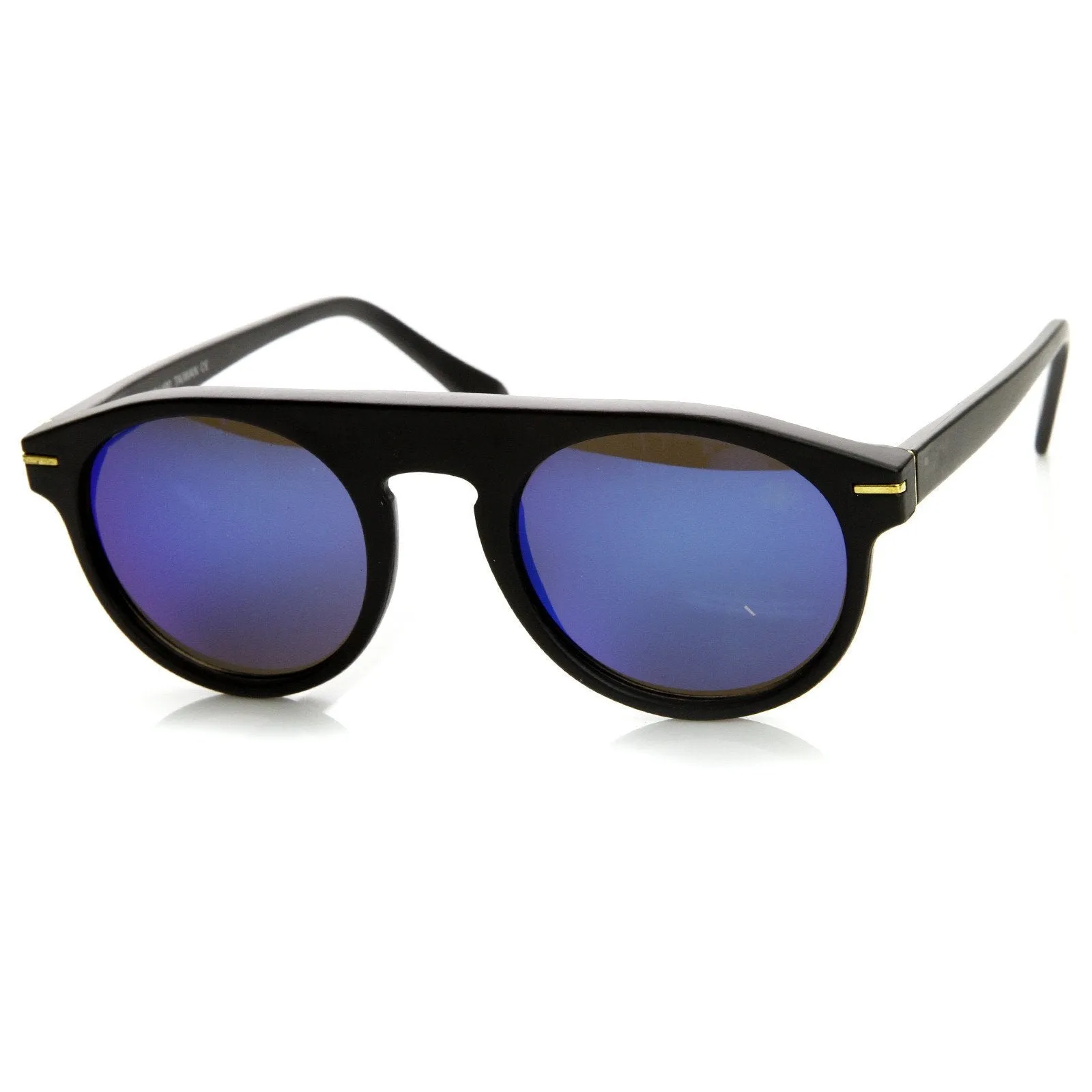 European Mirrored Lens Round P3 Retro Aviator Sunglasses 8758 sold by ZeroUV