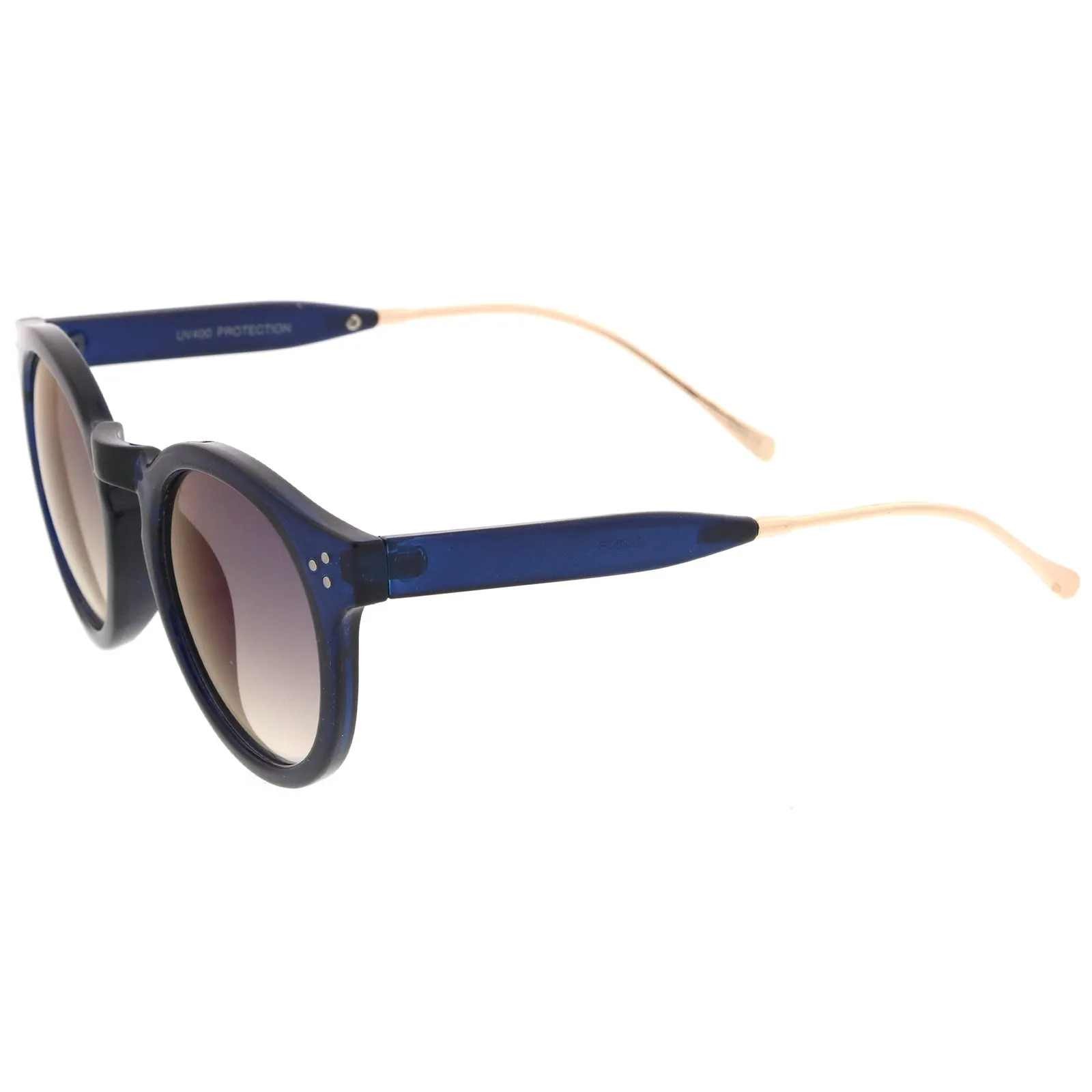 Trendy Transparent Color Mirrored Lens Round P3 Sunglasses A780 sold by ZeroUV product image thumbnail 3
