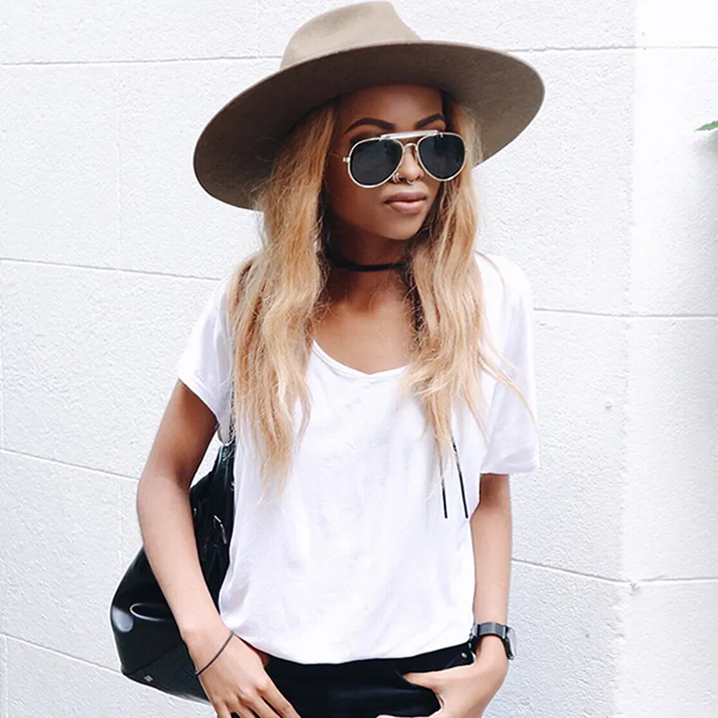 Modern Side Cover Flat Lens Aviator Sunglasses A253 sold by ZeroUV product image thumbnail 4