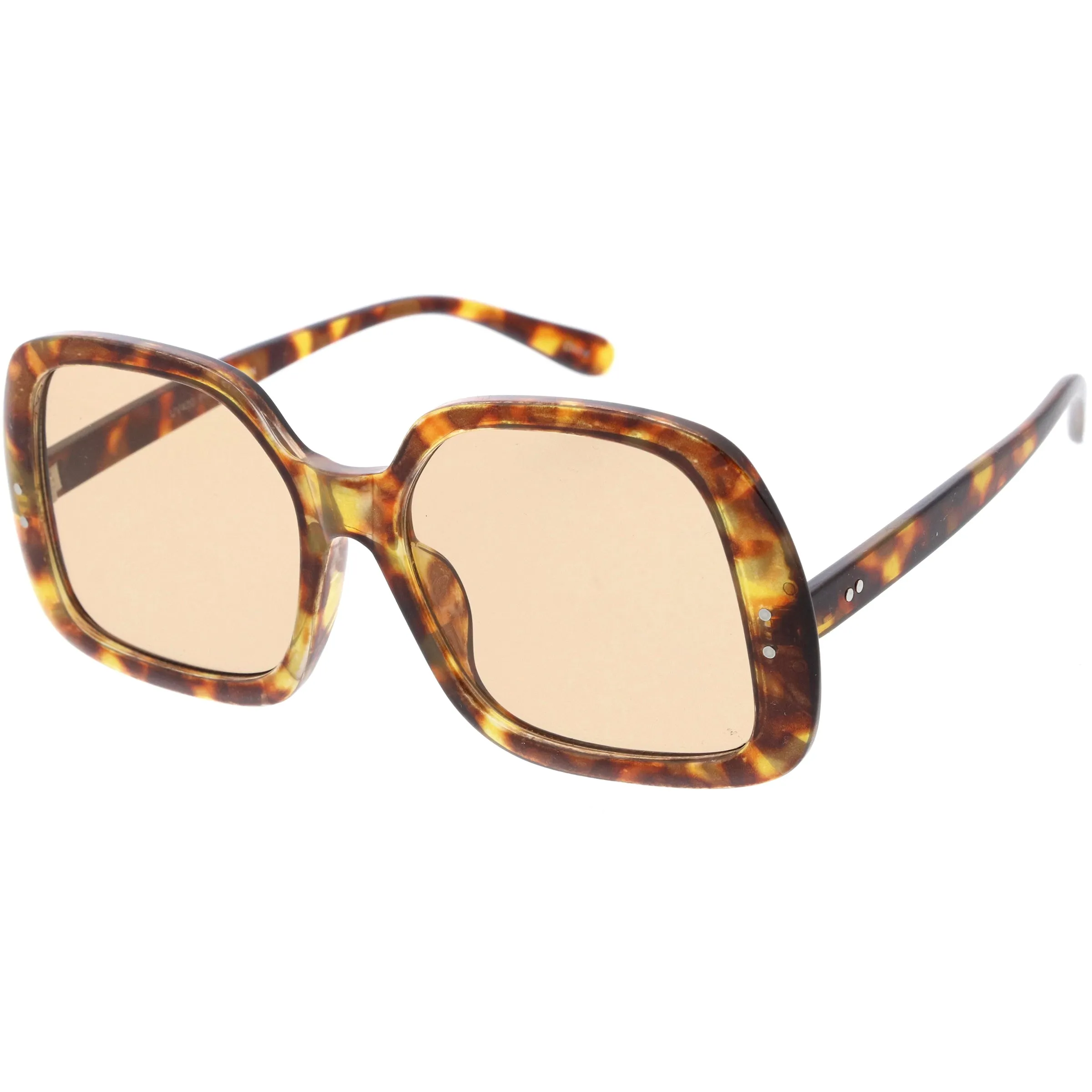 Glam Retro Fabulous Fashion Oversized Square Sunglasses D205 sold by ZeroUV product image thumbnail 2