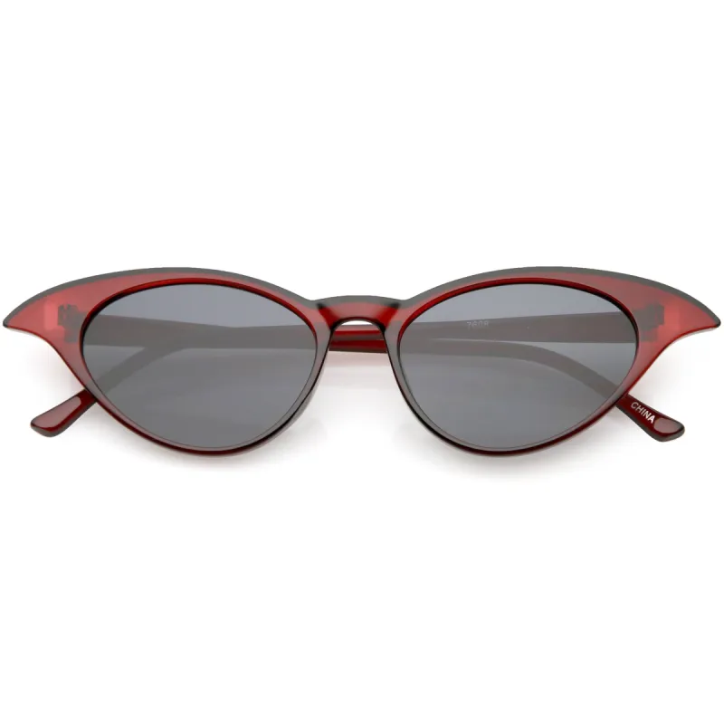 Women's Retro Low Pointed Cat Eye Sunglasses C737 sold by ZeroUV