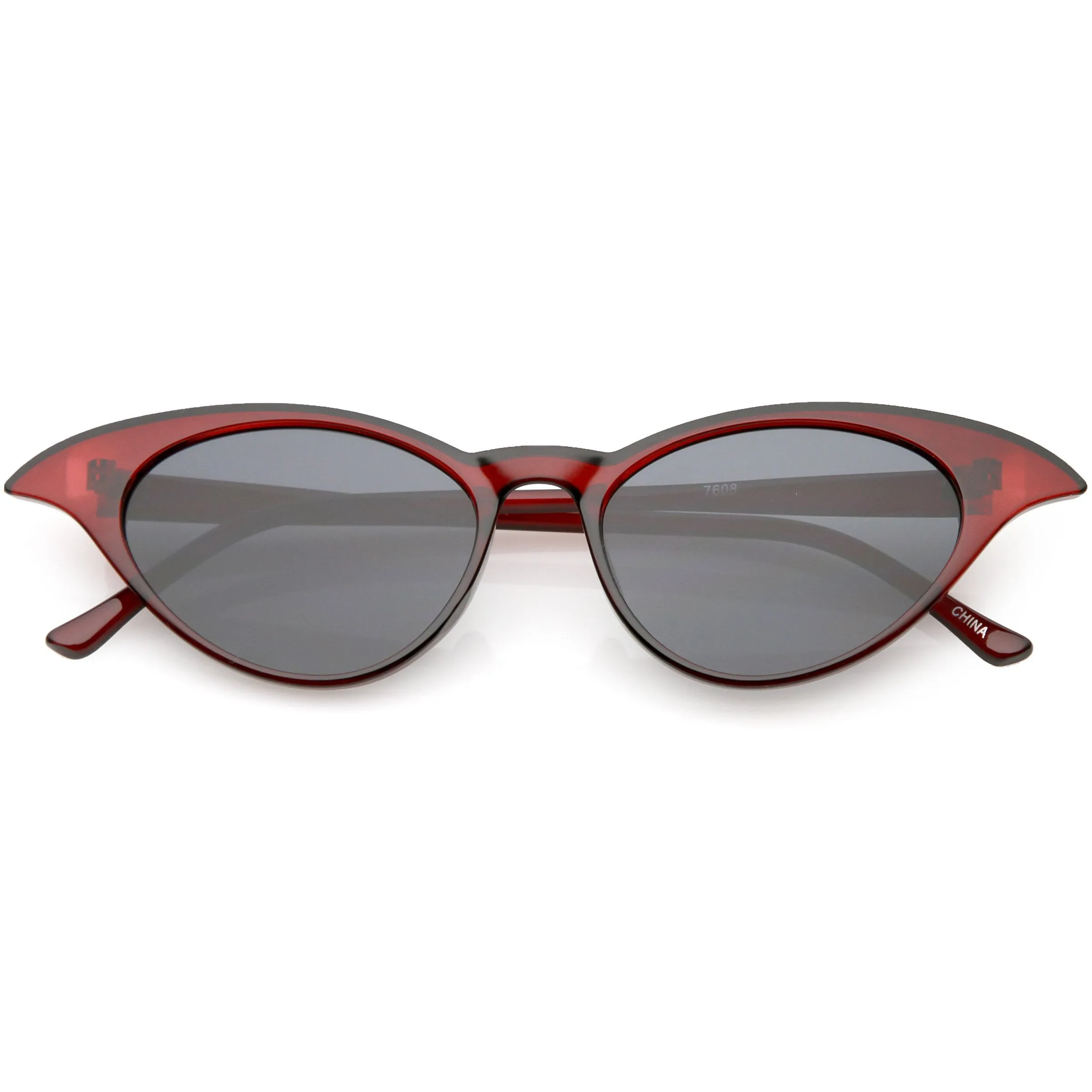 Women's Retro Low Pointed Cat Eye Sunglasses C737 sold by ZeroUV