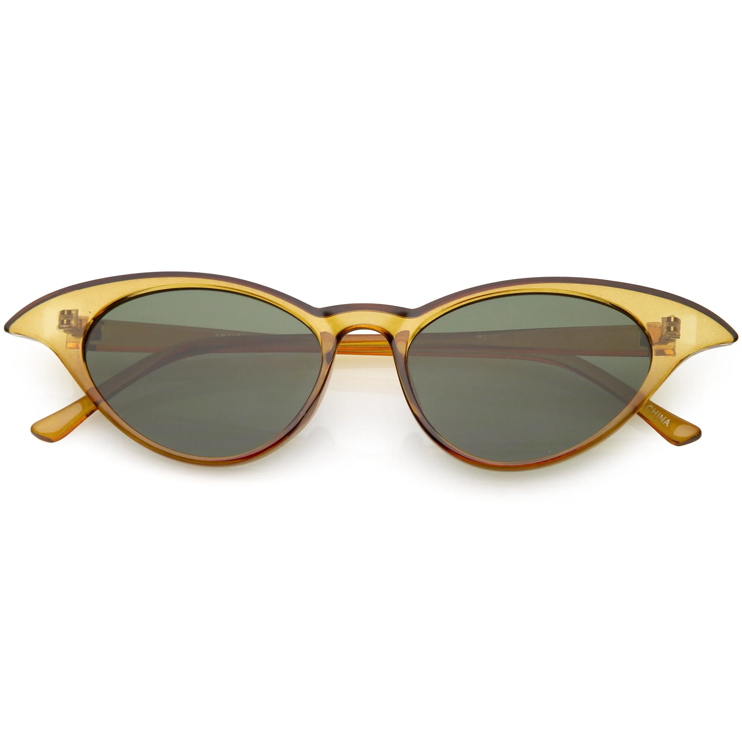 Women's Retro Low Pointed Cat Eye Sunglasses C737 sold by ZeroUV product image thumbnail 3