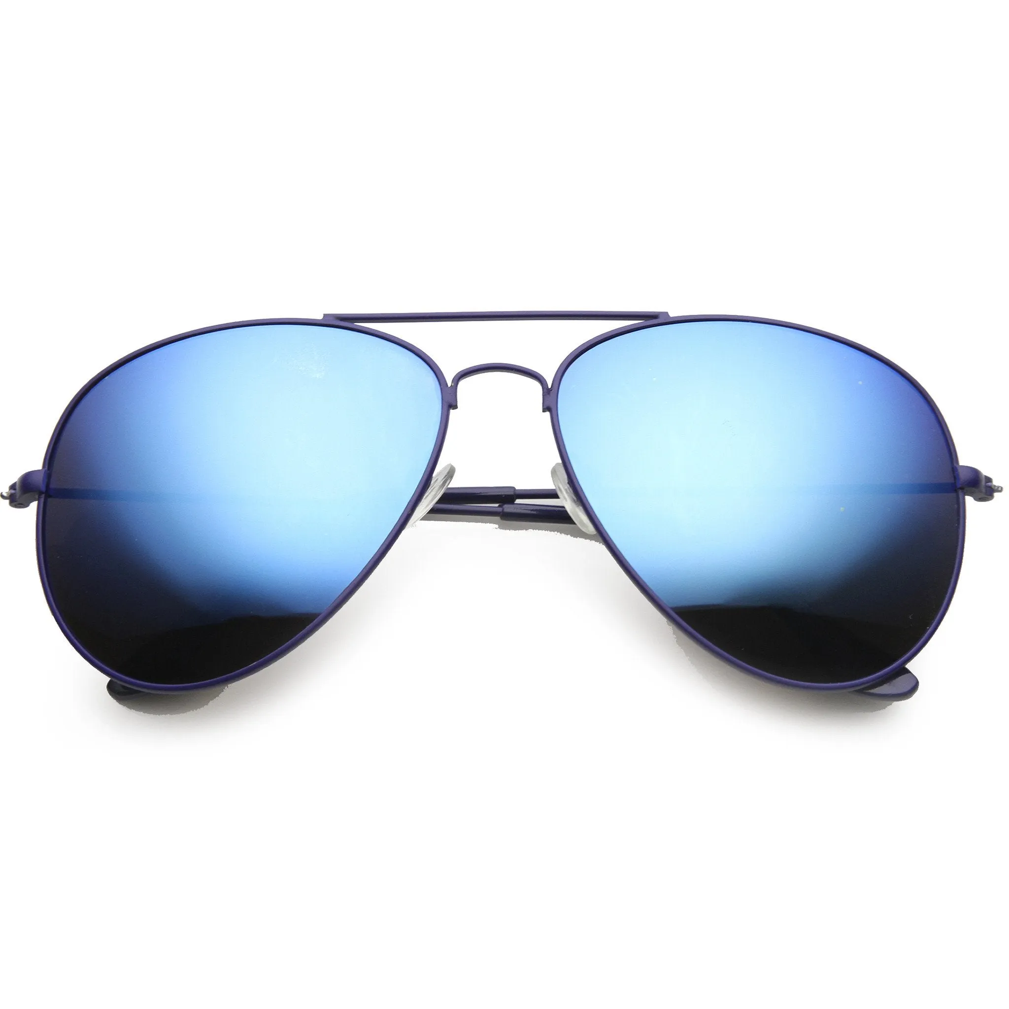 Retro Color Coated Mirror Lens Oversize Aviator Sunglasses 9761 sold by ZeroUV