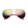 Retro Color Coated Mirror Lens Oversize Aviator Sunglasses 9761 sold by ZeroUV