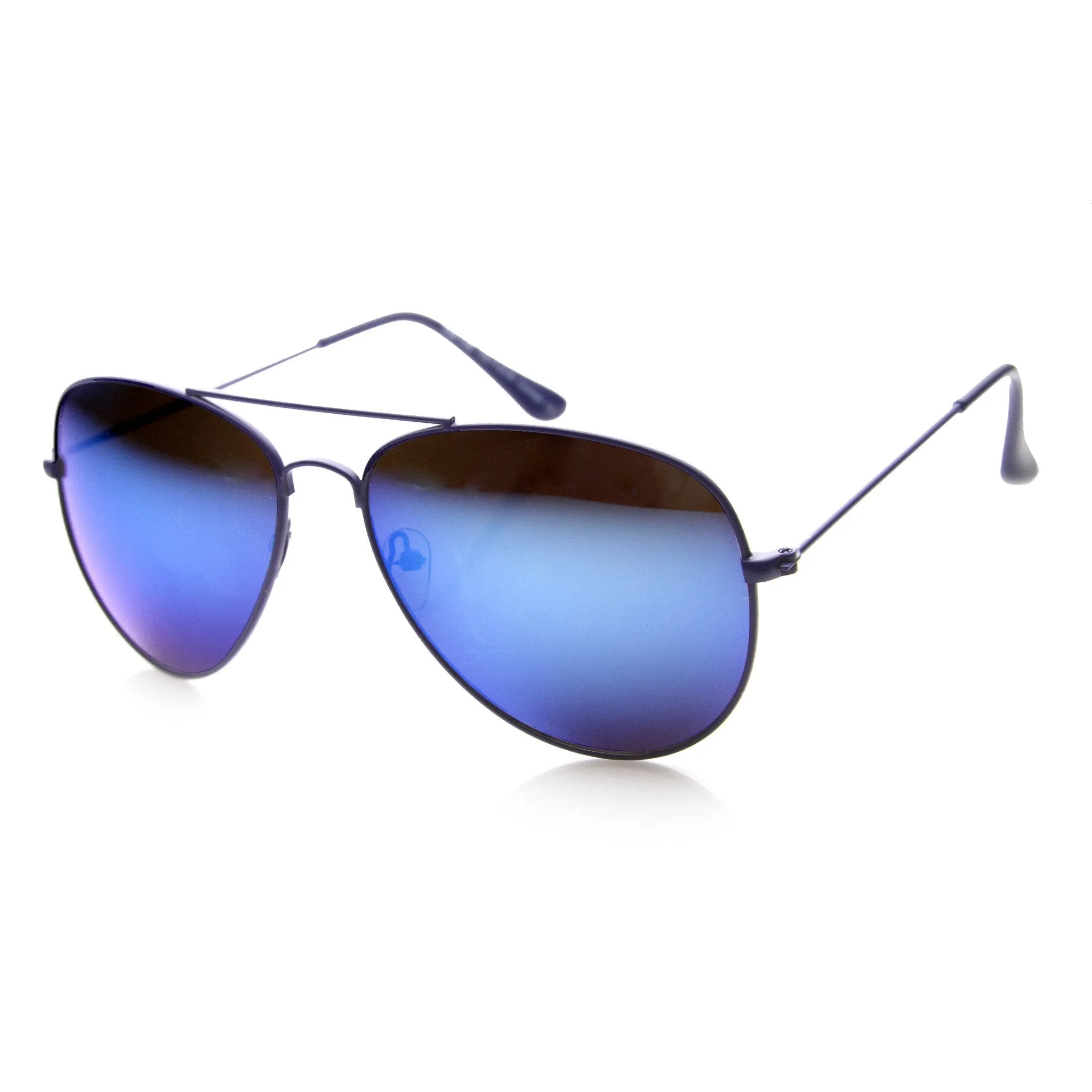 Retro Color Coated Mirror Lens Oversize Aviator Sunglasses 9761 sold by ZeroUV product image thumbnail 2