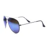 Retro Color Coated Mirror Lens Oversize Aviator Sunglasses 9761 sold by ZeroUV