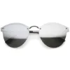 Rimless Horned Rim Iridescent Lens Sunglasses A216 sold by ZeroUV