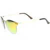Rimless Horned Rim Iridescent Lens Sunglasses A216 sold by ZeroUV