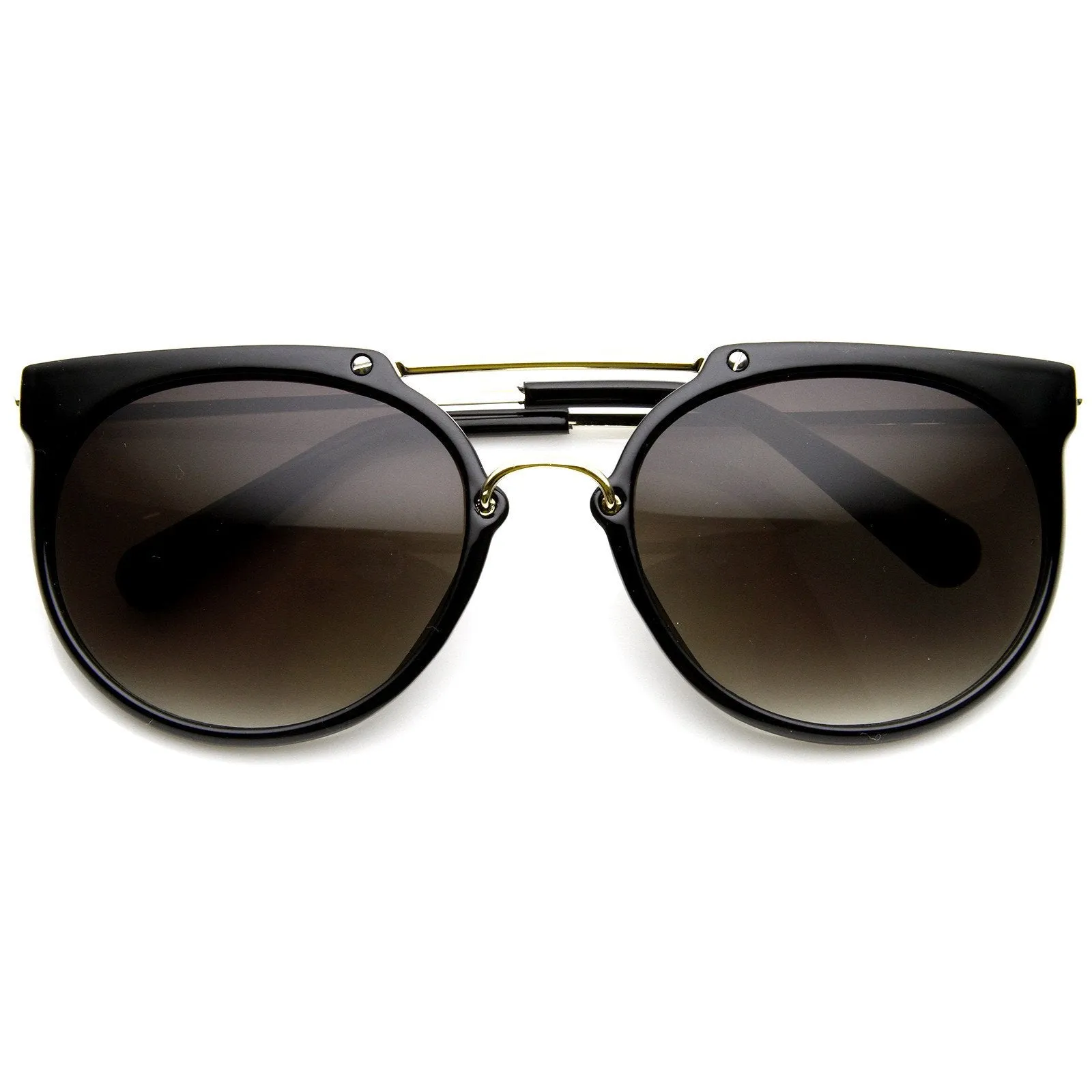 Indie Dapper Hipster Flat Top Vintage Aviator Sunglasses 8945 sold by ZeroUV product image thumbnail 3