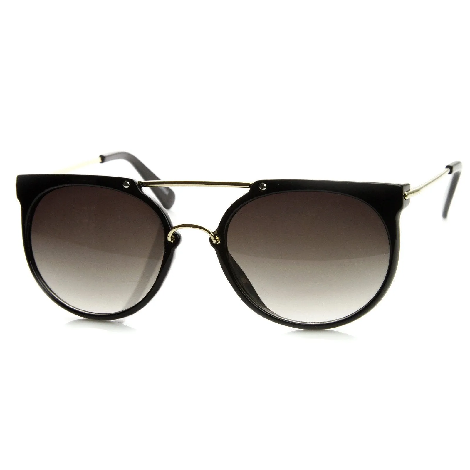 Indie Dapper Hipster Flat Top Vintage Aviator Sunglasses 8945 sold by ZeroUV product image thumbnail 4