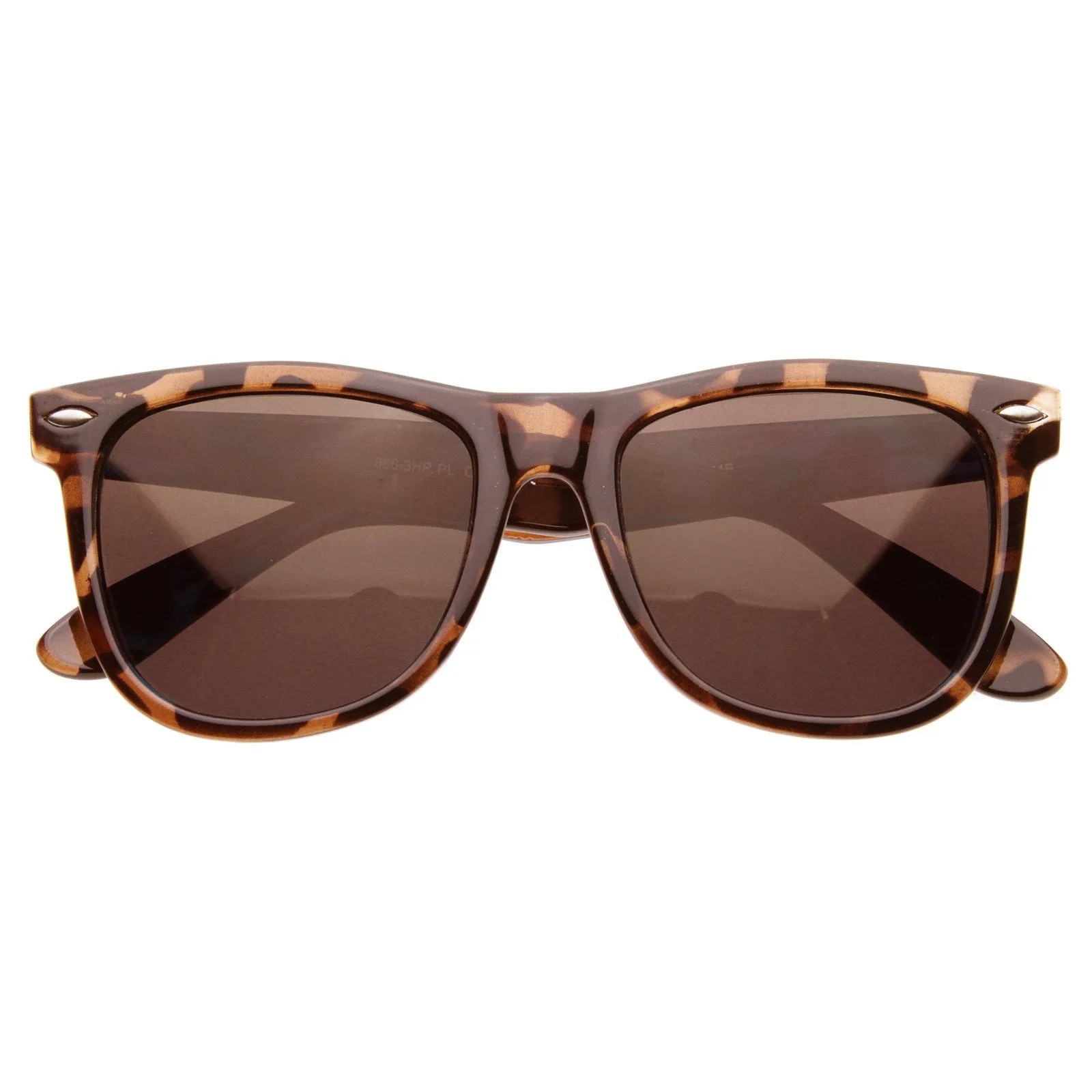 Classic Large Polarized Lens Horned Rim Sunglasses sold by ZeroUV