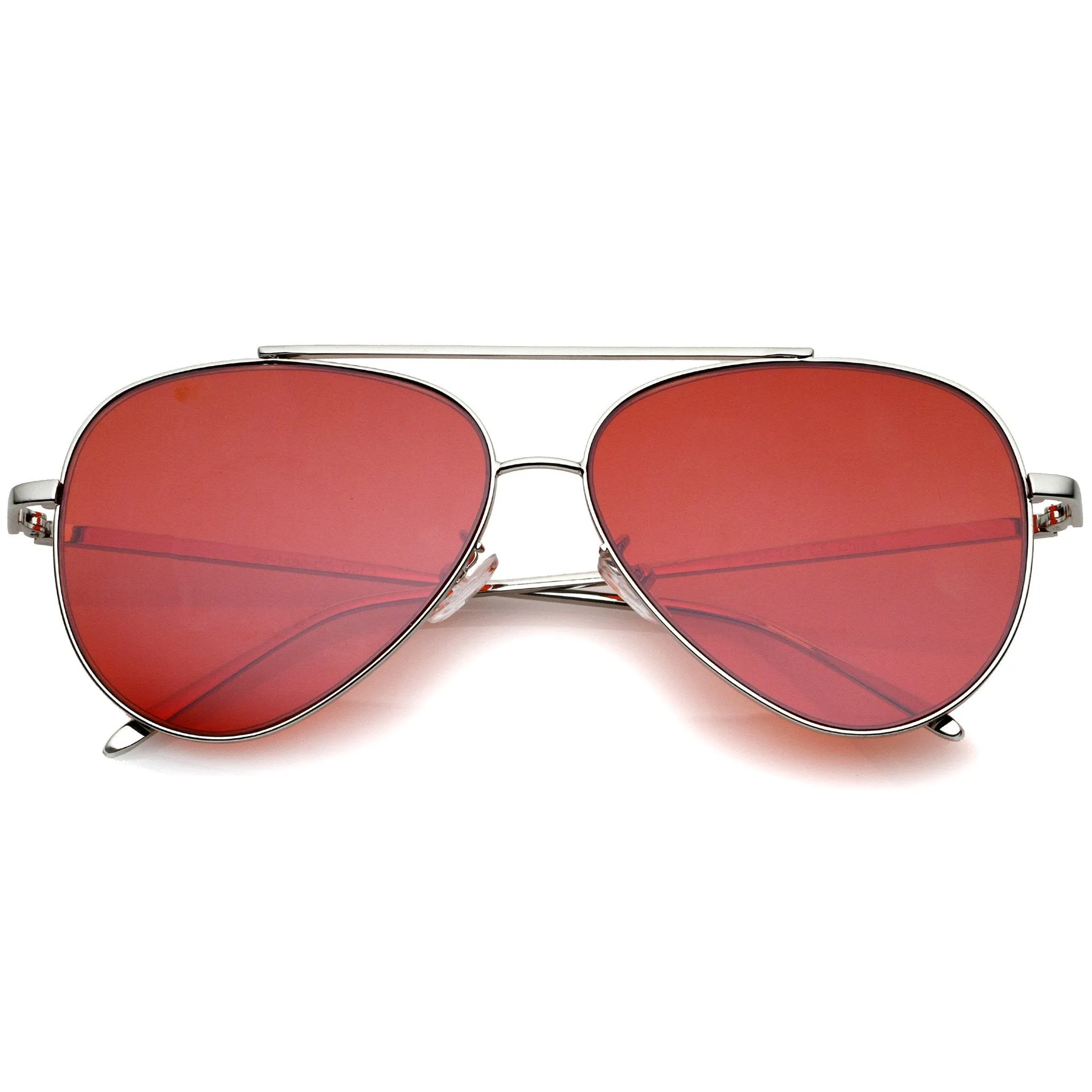 Retro Color Tone Color Flat Lens Aviator Sunglasses A967 sold by ZeroUV product image thumbnail 3