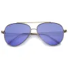 Retro Color Tone Color Flat Lens Aviator Sunglasses A967 sold by ZeroUV