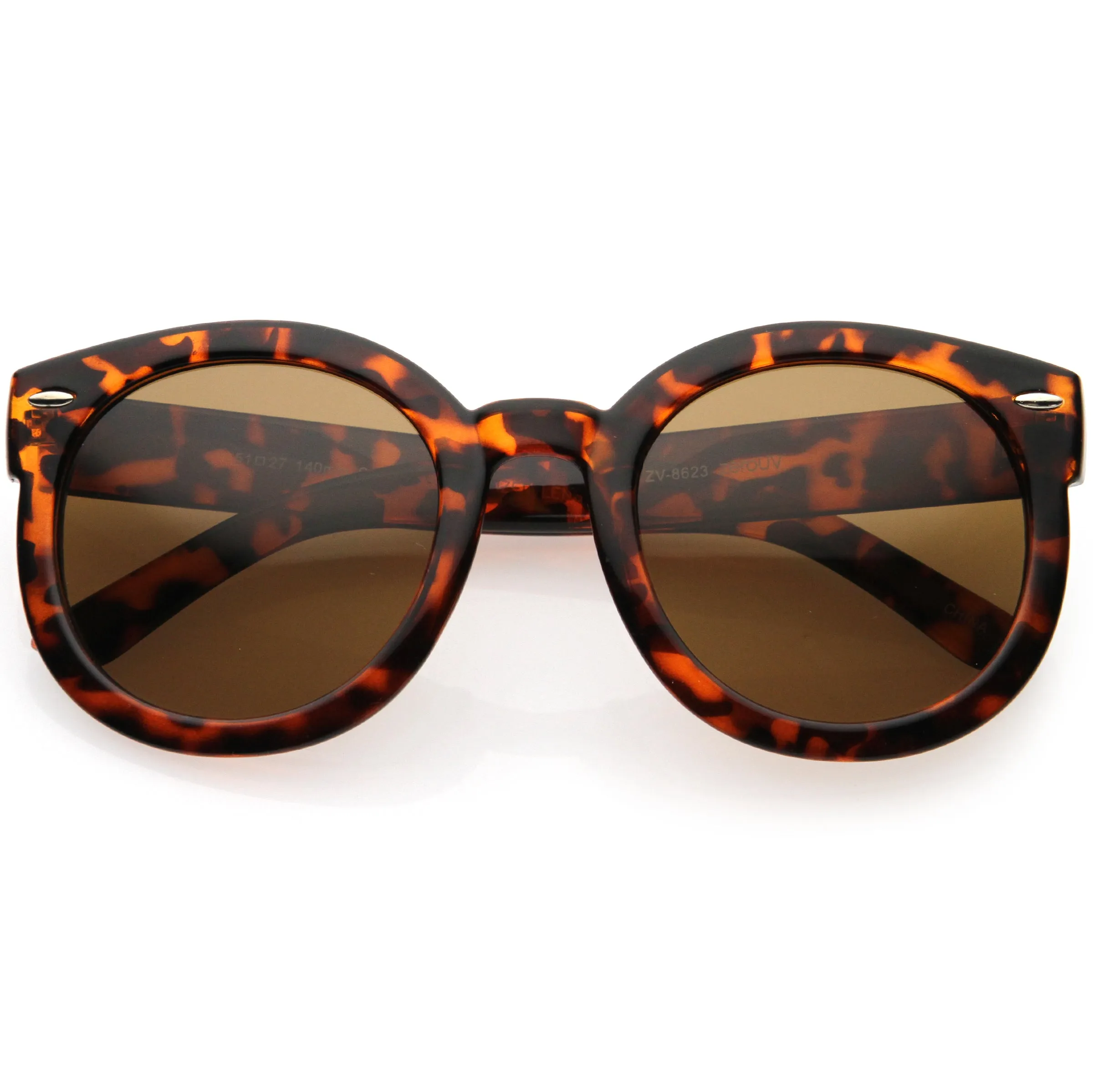 Polarized Retro Inspired High Fashion Oversize Round Sunglasses D094 sold by ZeroUV product image thumbnail 4