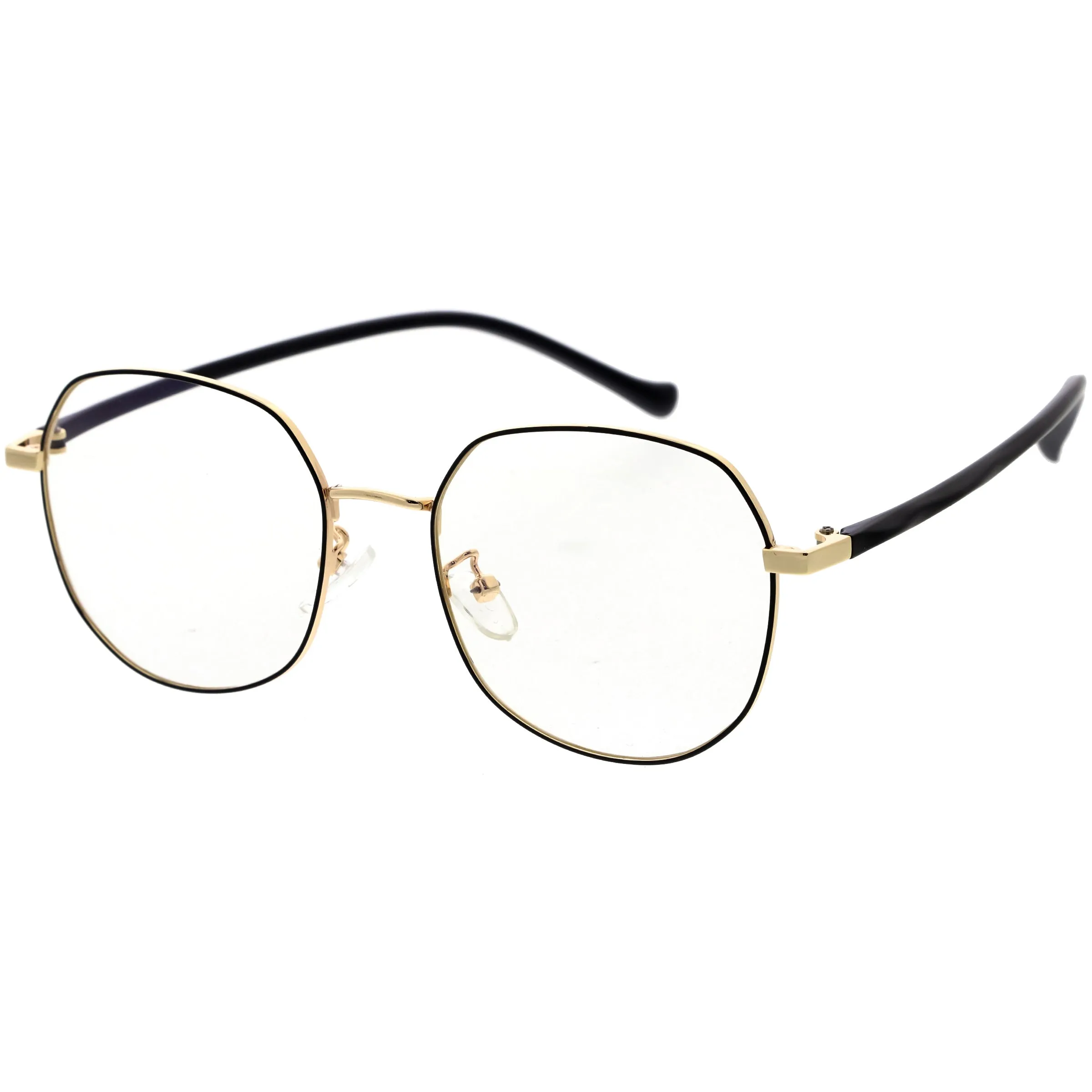 Geometric Ultra Thin Metal Frame Polygon Blue Light Glasses D220 sold by ZeroUV product image thumbnail 5