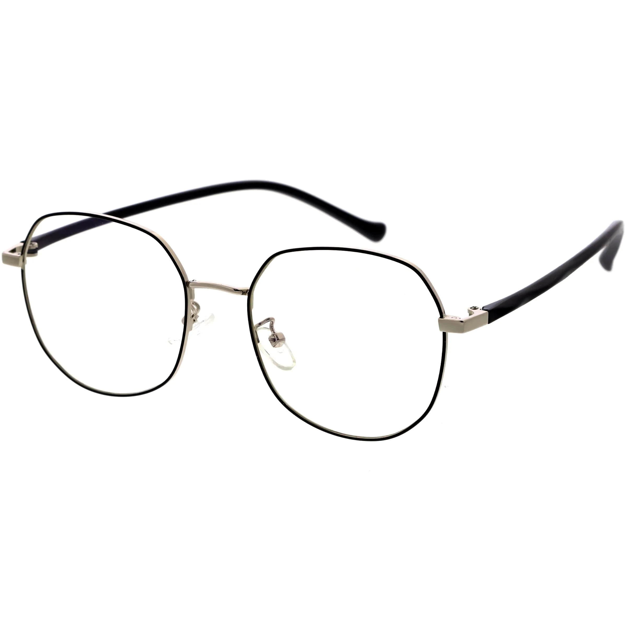 Geometric Ultra Thin Metal Frame Polygon Blue Light Glasses D220 sold by ZeroUV product image thumbnail 2