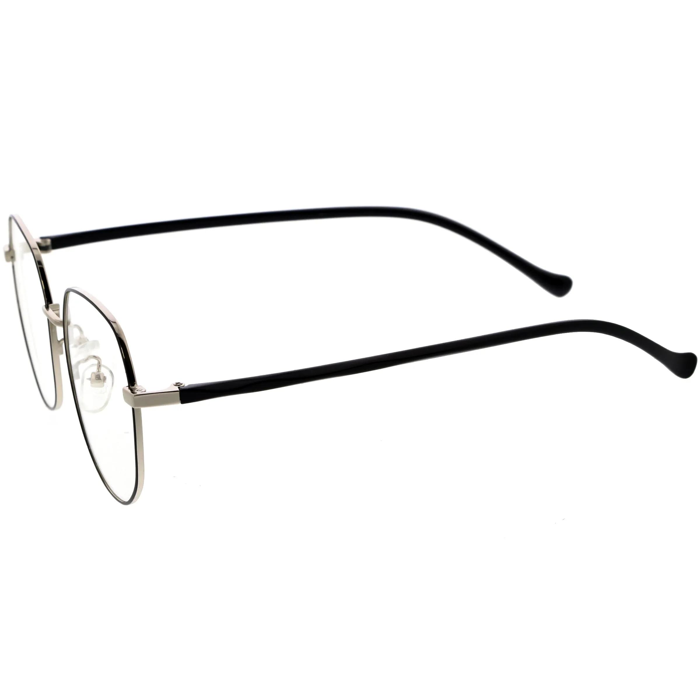 Geometric Ultra Thin Metal Frame Polygon Blue Light Glasses D220 sold by ZeroUV product image thumbnail 3