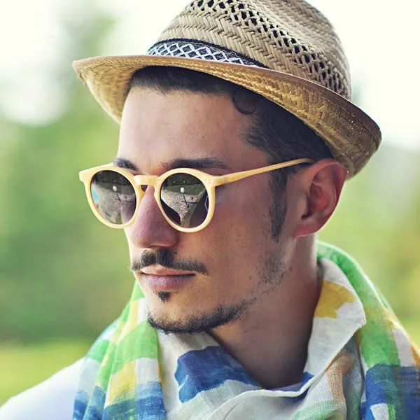 Cute Pastel Color Round P3 Key Hole Retro Womens Sunglasses 8928 sold by ZeroUV product image thumbnail 2