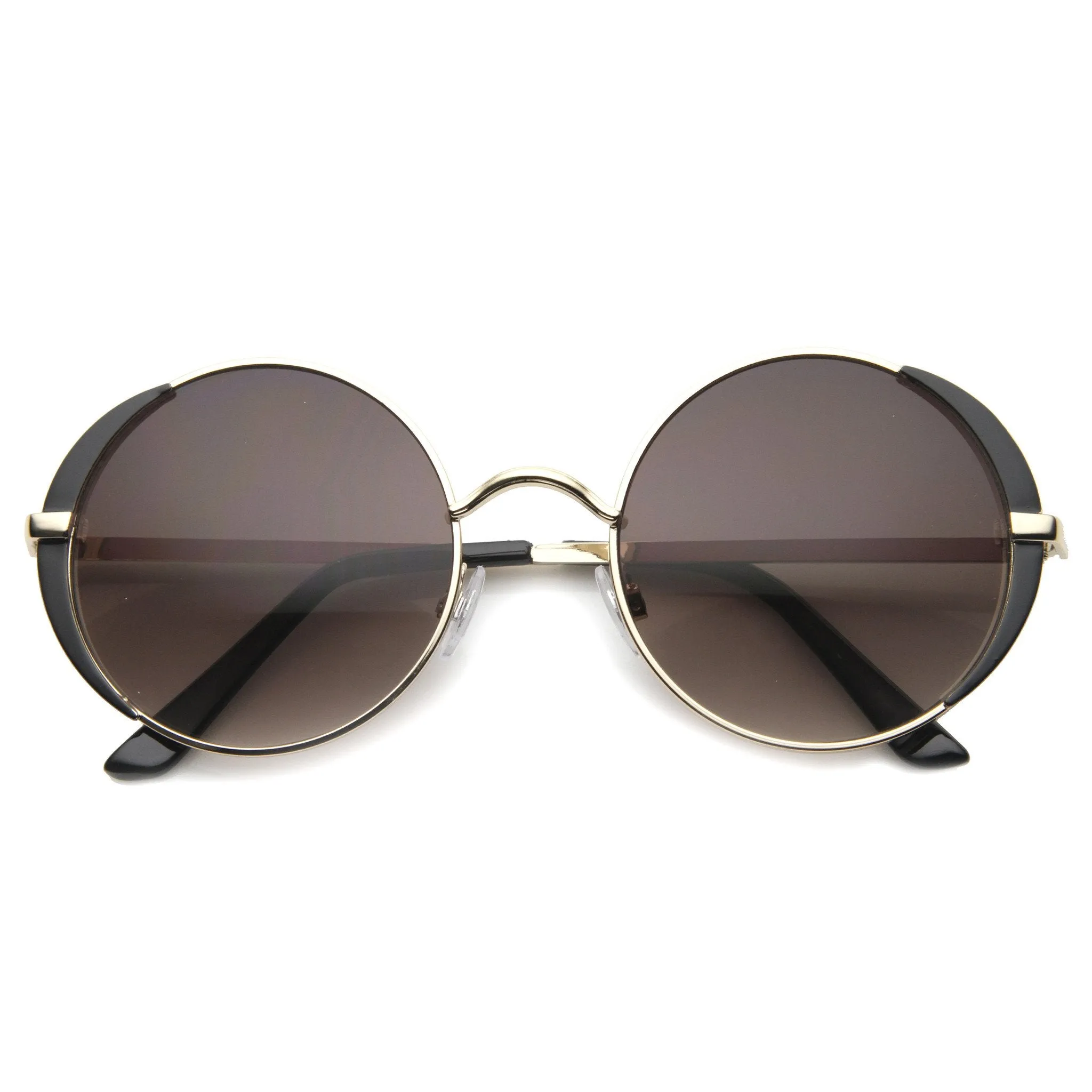 Women's Fashion Oversize Round Metal Sunglasses A001 sold by ZeroUV product image thumbnail 5