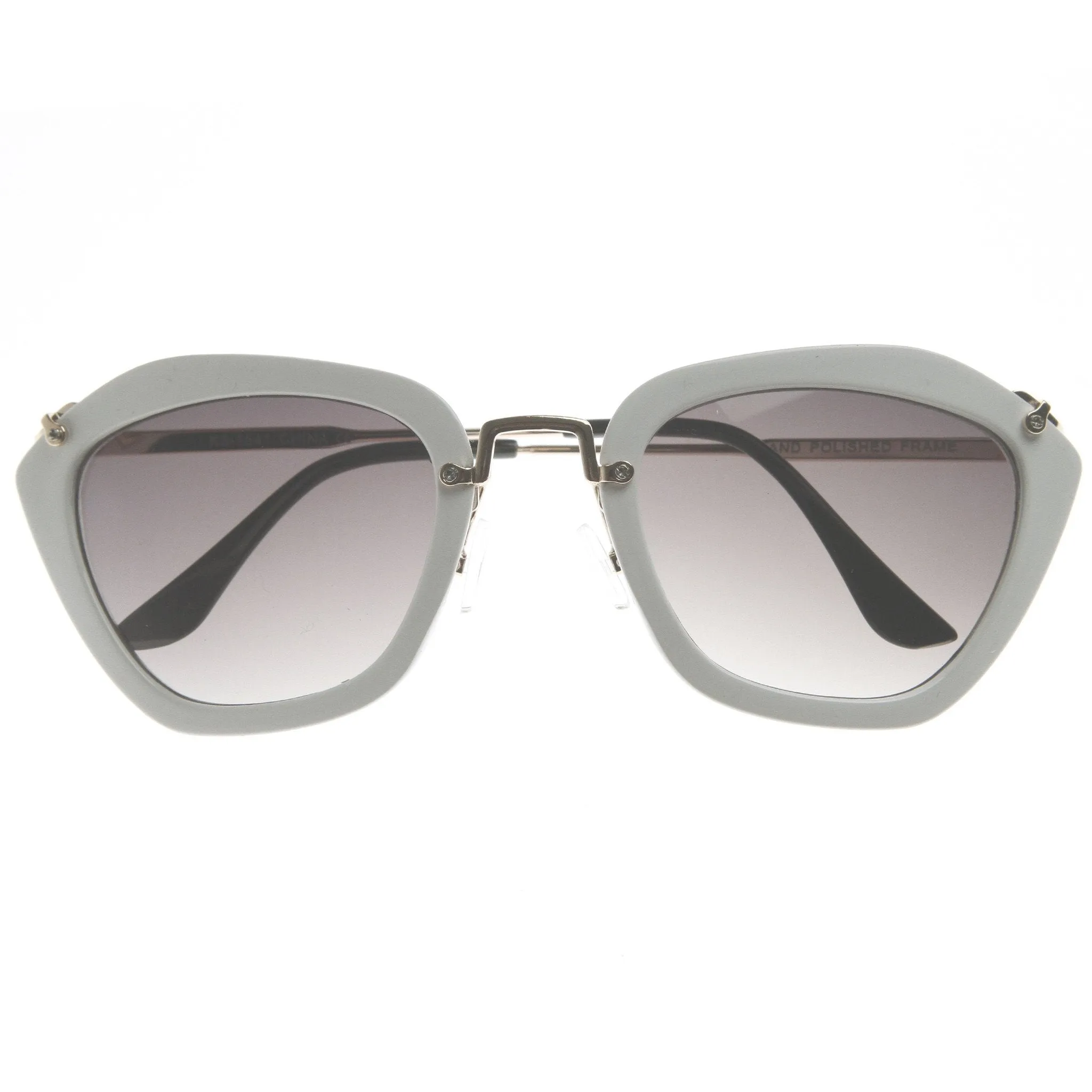 Fashion Hexagon Frame With Metal Accents Women's Sunglasses 9144 sold by ZeroUV product image thumbnail 5