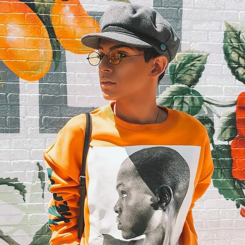 Retro 1990's Small Oval Metal Color Tone Sunglasses C742 sold by ZeroUV product image thumbnail 2