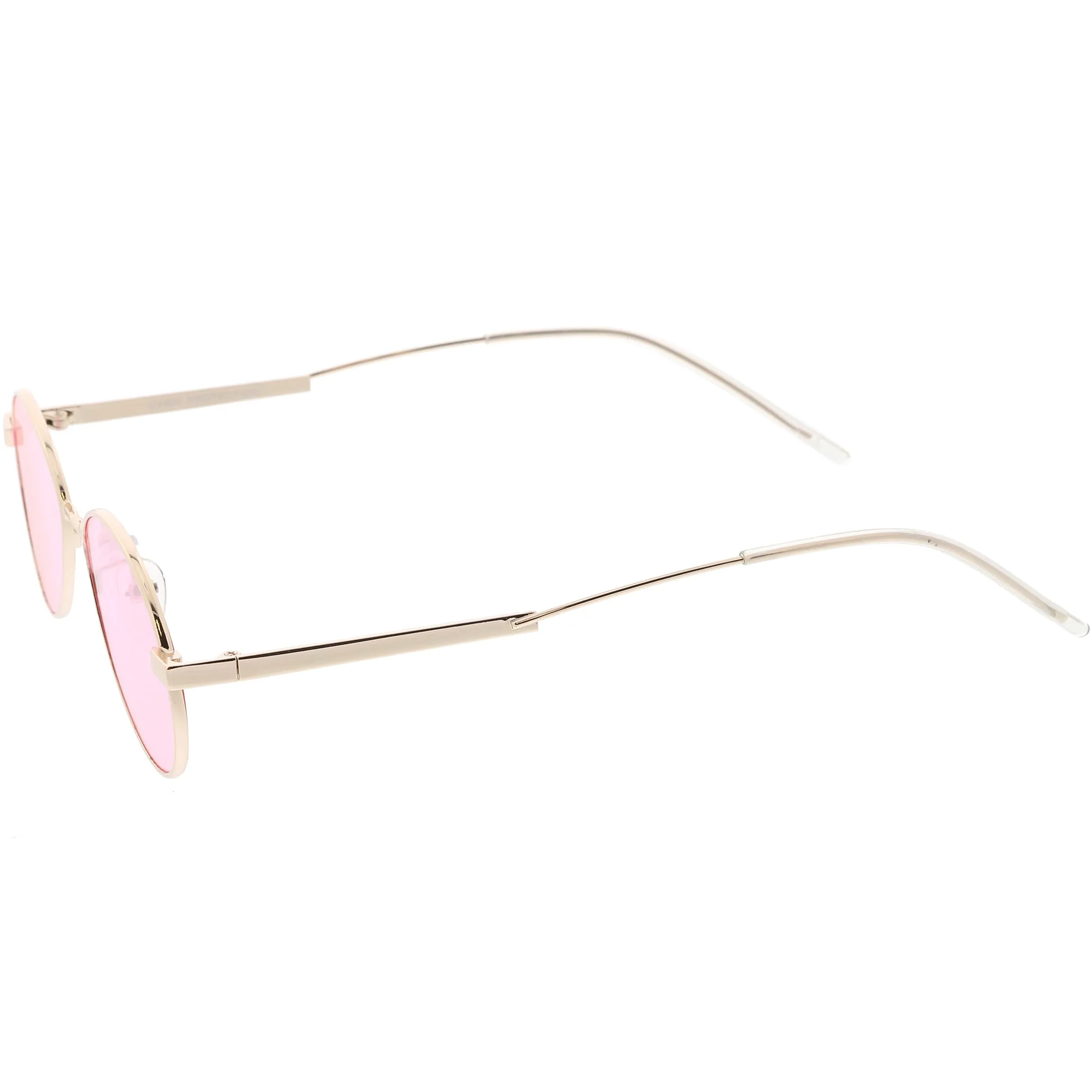 Retro 1990's Small Oval Metal Color Tone Sunglasses C742 sold by ZeroUV product image thumbnail 5