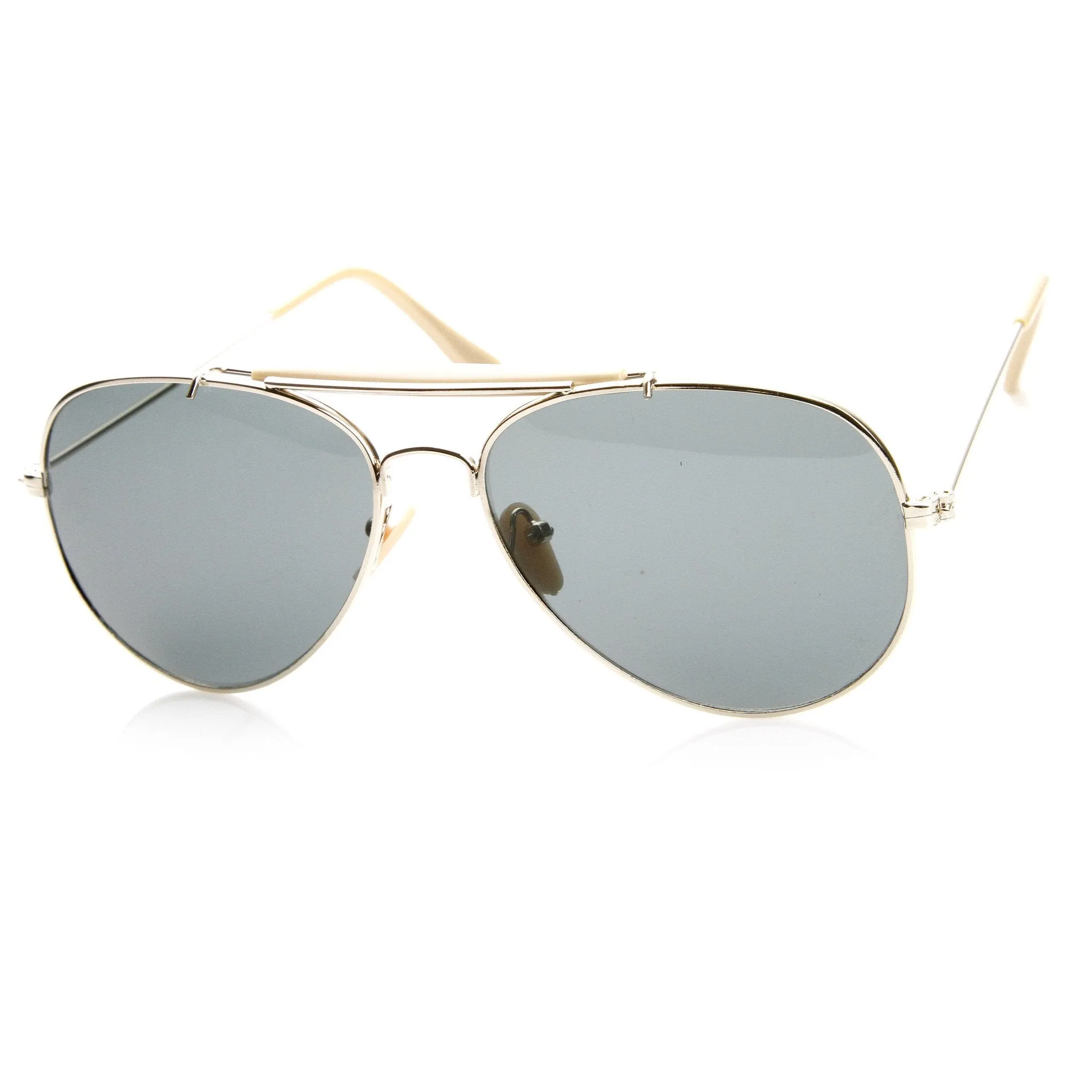 Classic Outdoorsman Style Metal Aviator Sunglasses 55mm 8837 sold by ZeroUV product image thumbnail 4