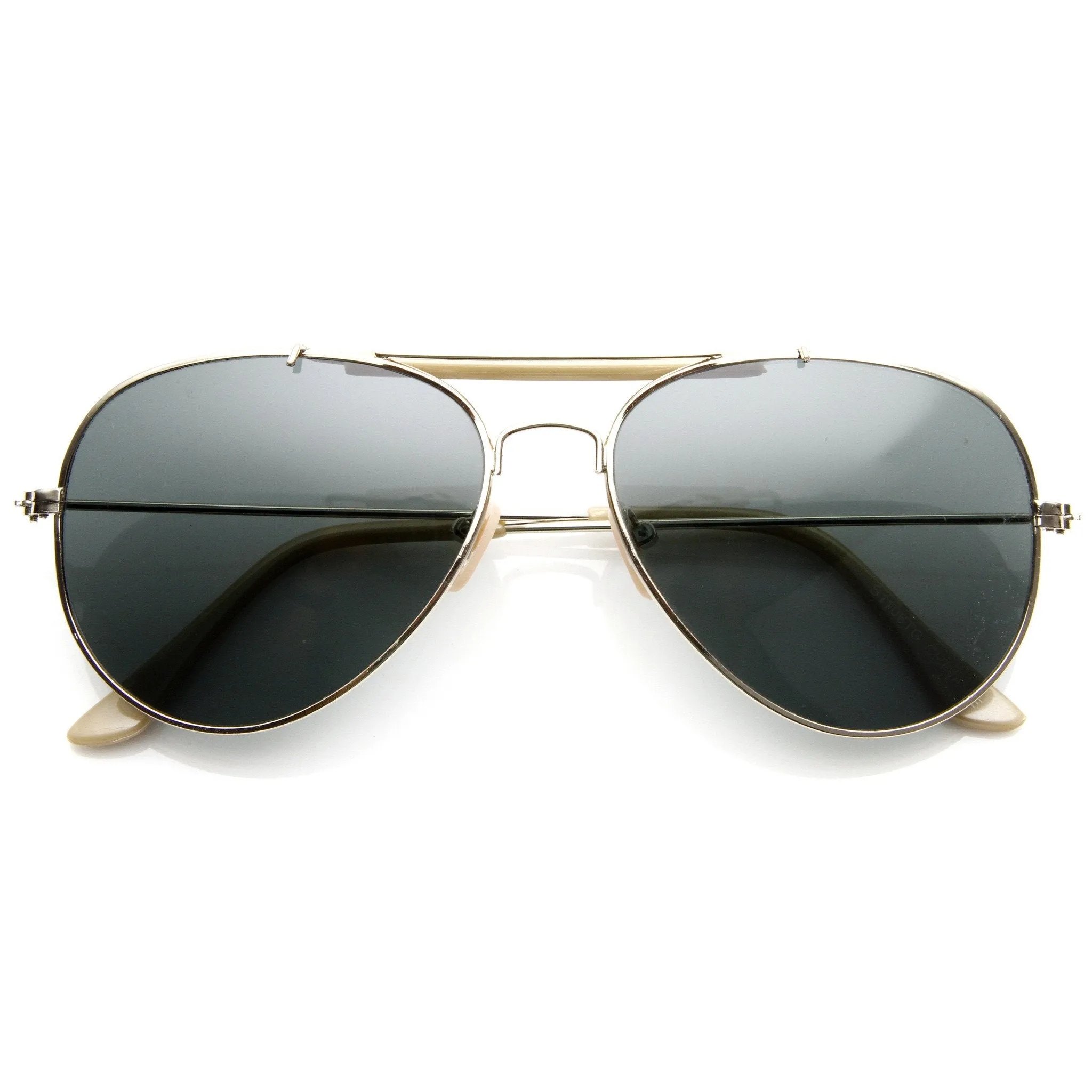 Classic Outdoorsman Style Metal Aviator Sunglasses 55mm 8837 sold by ZeroUV