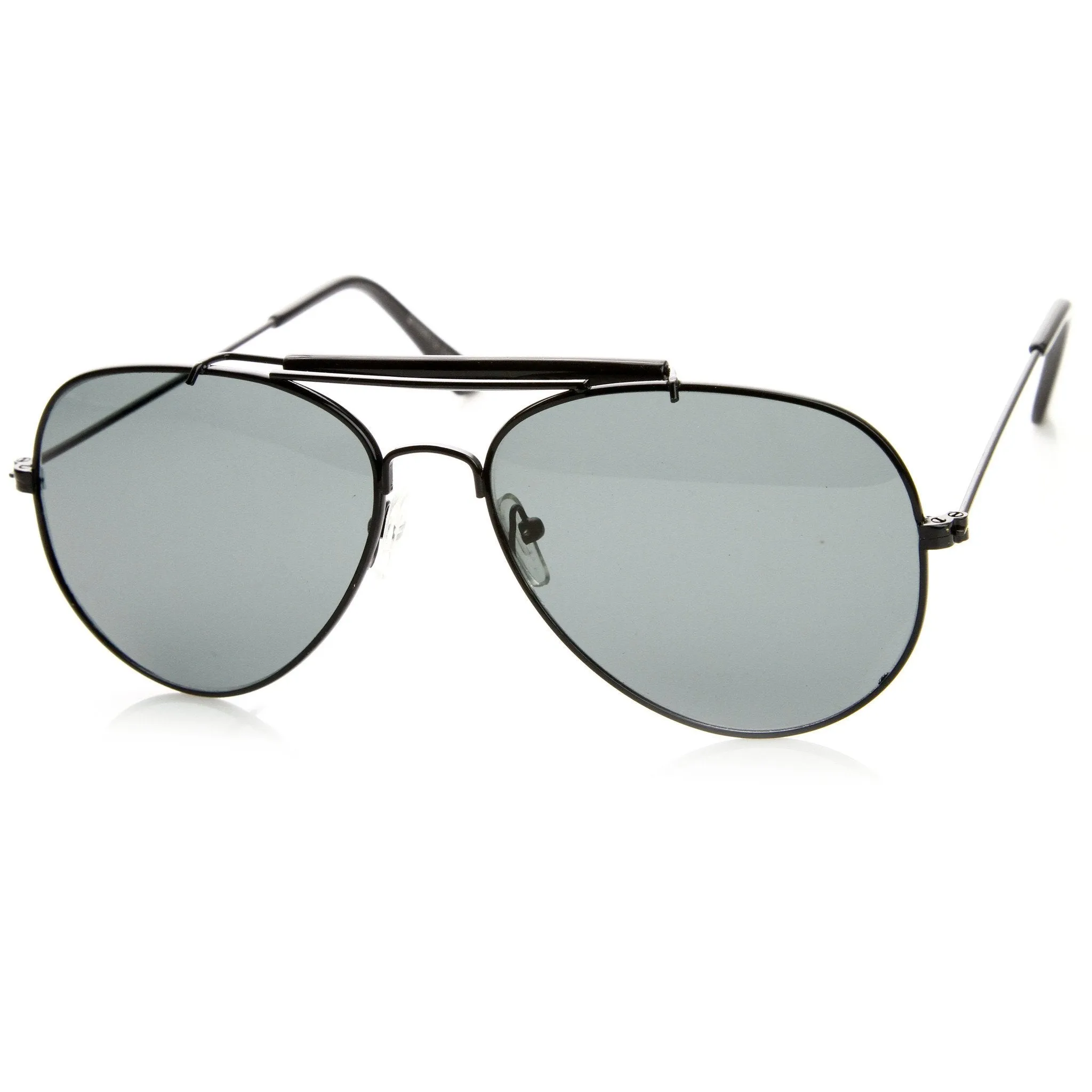 Classic Outdoorsman Style Metal Aviator Sunglasses 55mm 8837 sold by ZeroUV product image thumbnail 5