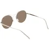 Chic Modern Slim Metal Flat Lens Round Sunglasses C873 sold by ZeroUV