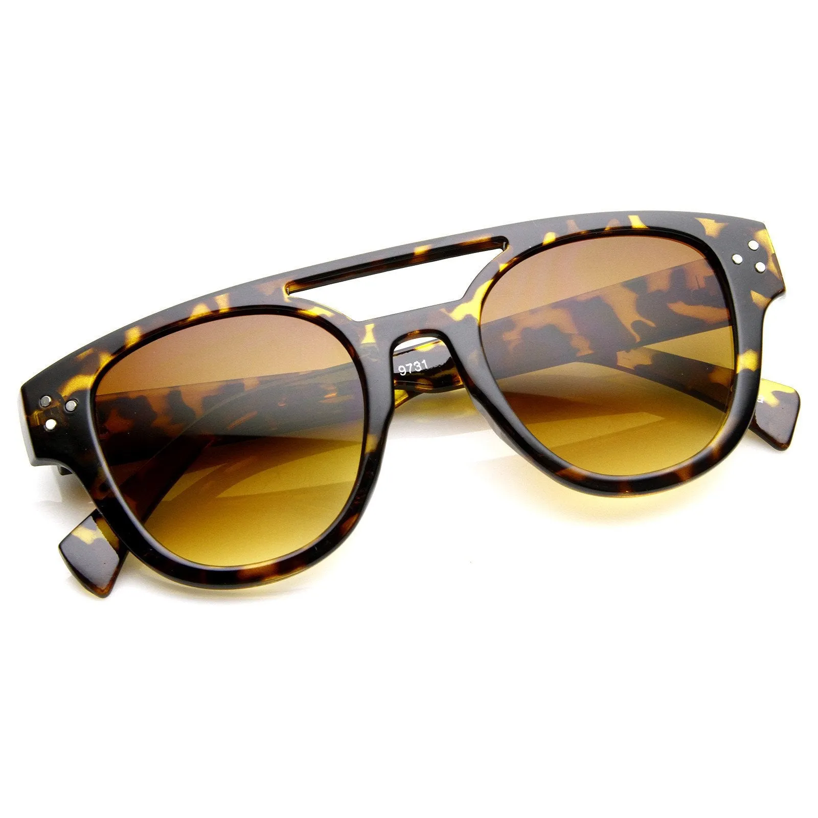 Retro European Fashion Cross Bar Aviator Sunglasses 8947 sold by ZeroUV product image thumbnail 4