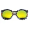 Retro Palm Tree Print Mirror Lens Round Sunglasses 9878 sold by ZeroUV