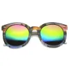 Retro Palm Tree Print Mirror Lens Round Sunglasses 9878 sold by ZeroUV