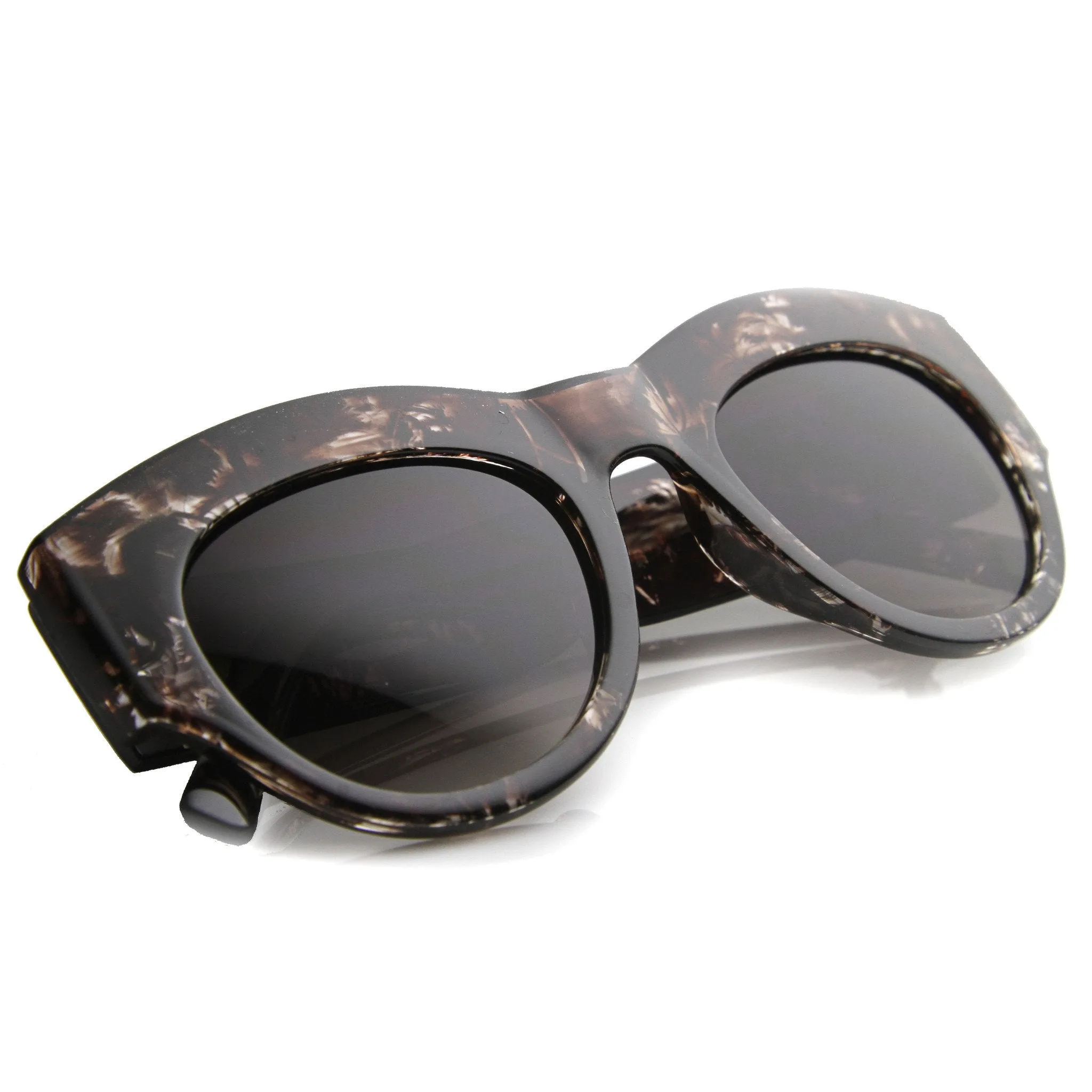 Women's Transparent Palm Tree Print Cat Eye Sunglasses 9860 sold by ZeroUV product image thumbnail 3